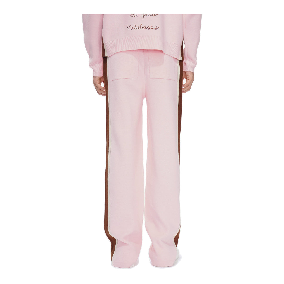Valabasas Contrast Jogger-Pants - Relaxed Fit Pink