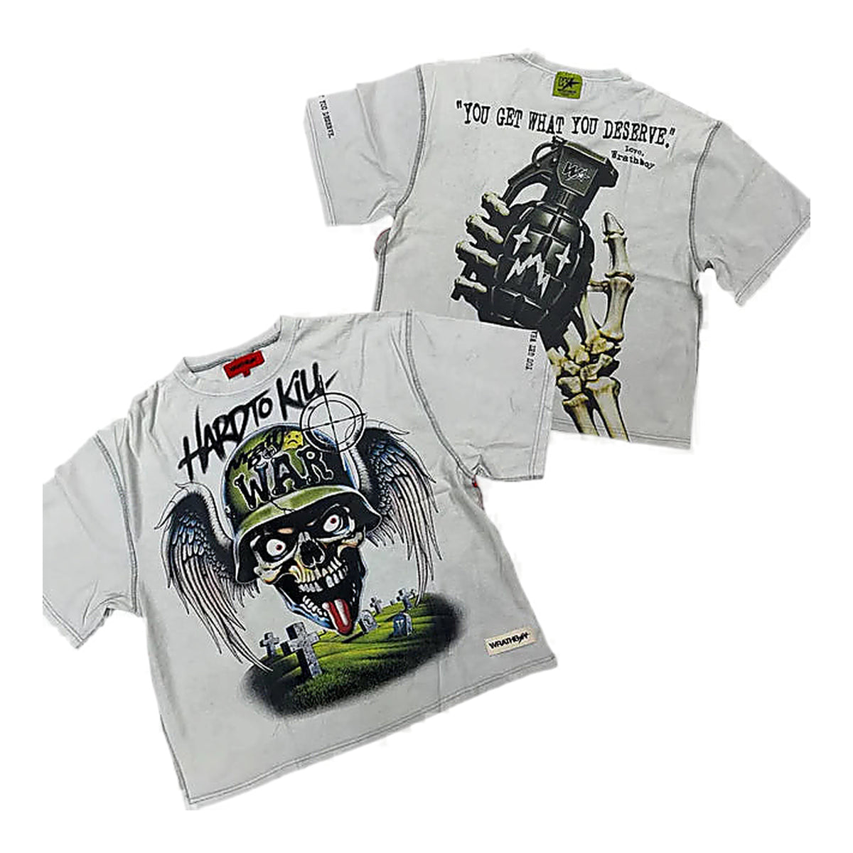 Wrathboy War Tee - Graphic Off White