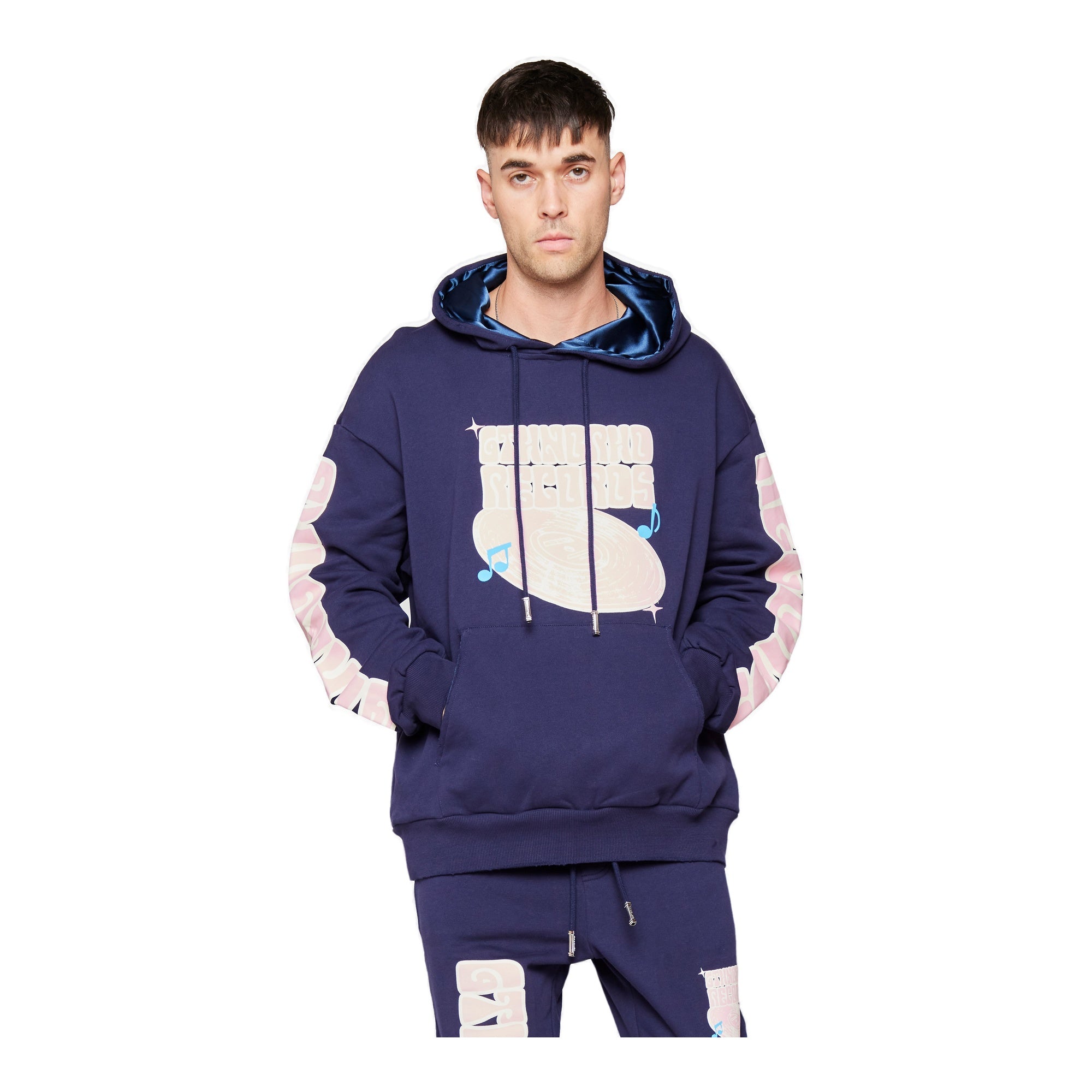 6Th Nbrhd Radio Men's Hoodie - Navy