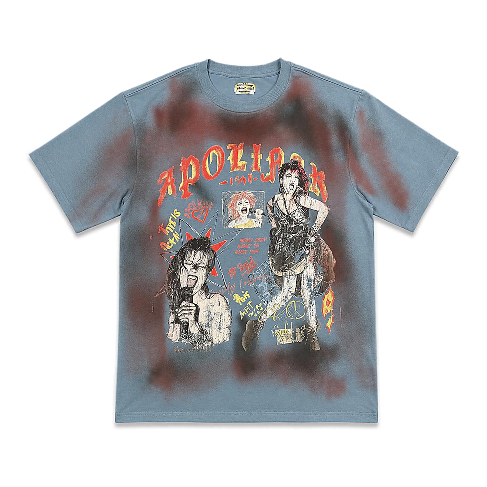 Apolinar Punk T-Shirt - Vintage Wash Ltblue