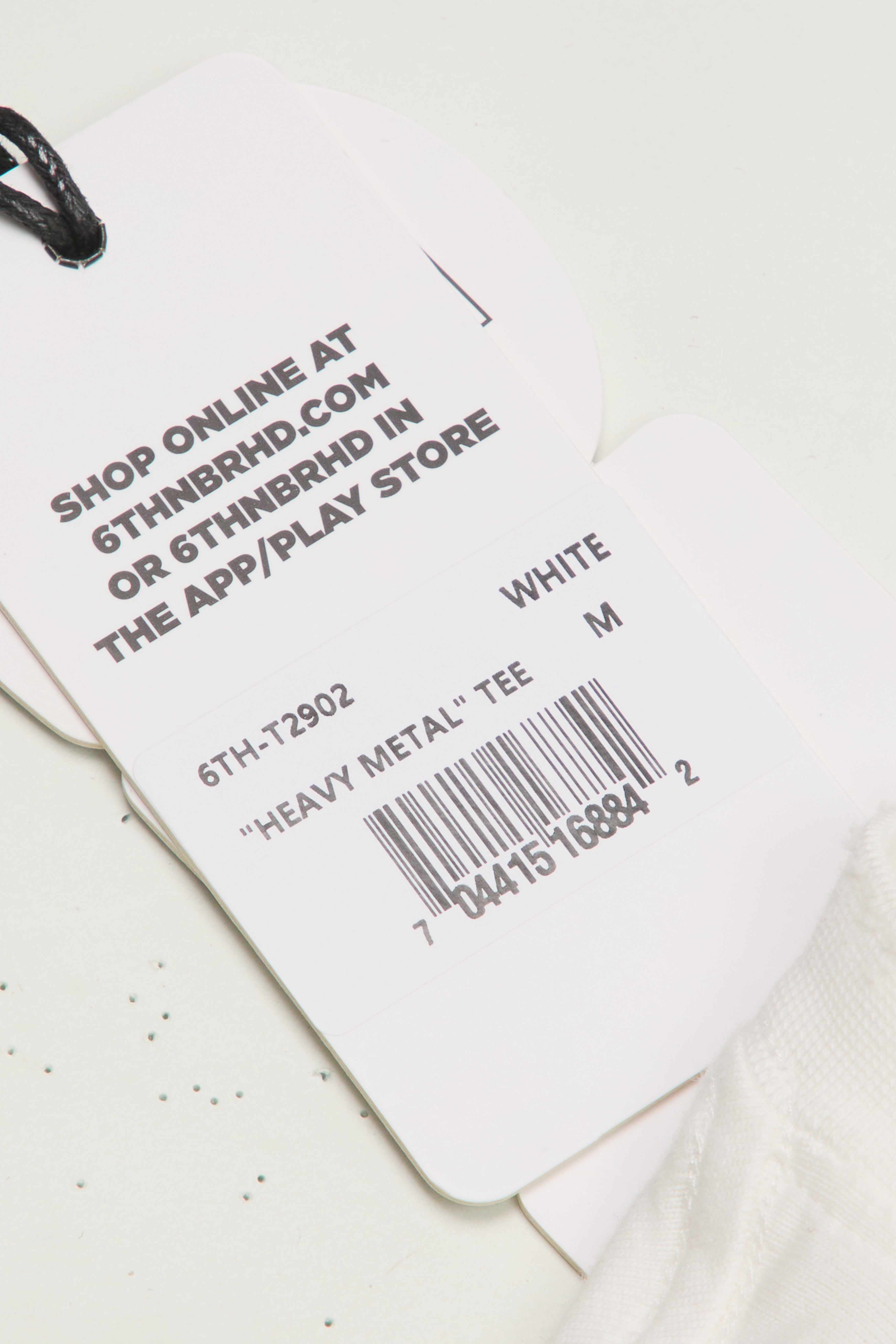 6Th Nbrhd Heavy Metal Men's T-Shirt - White