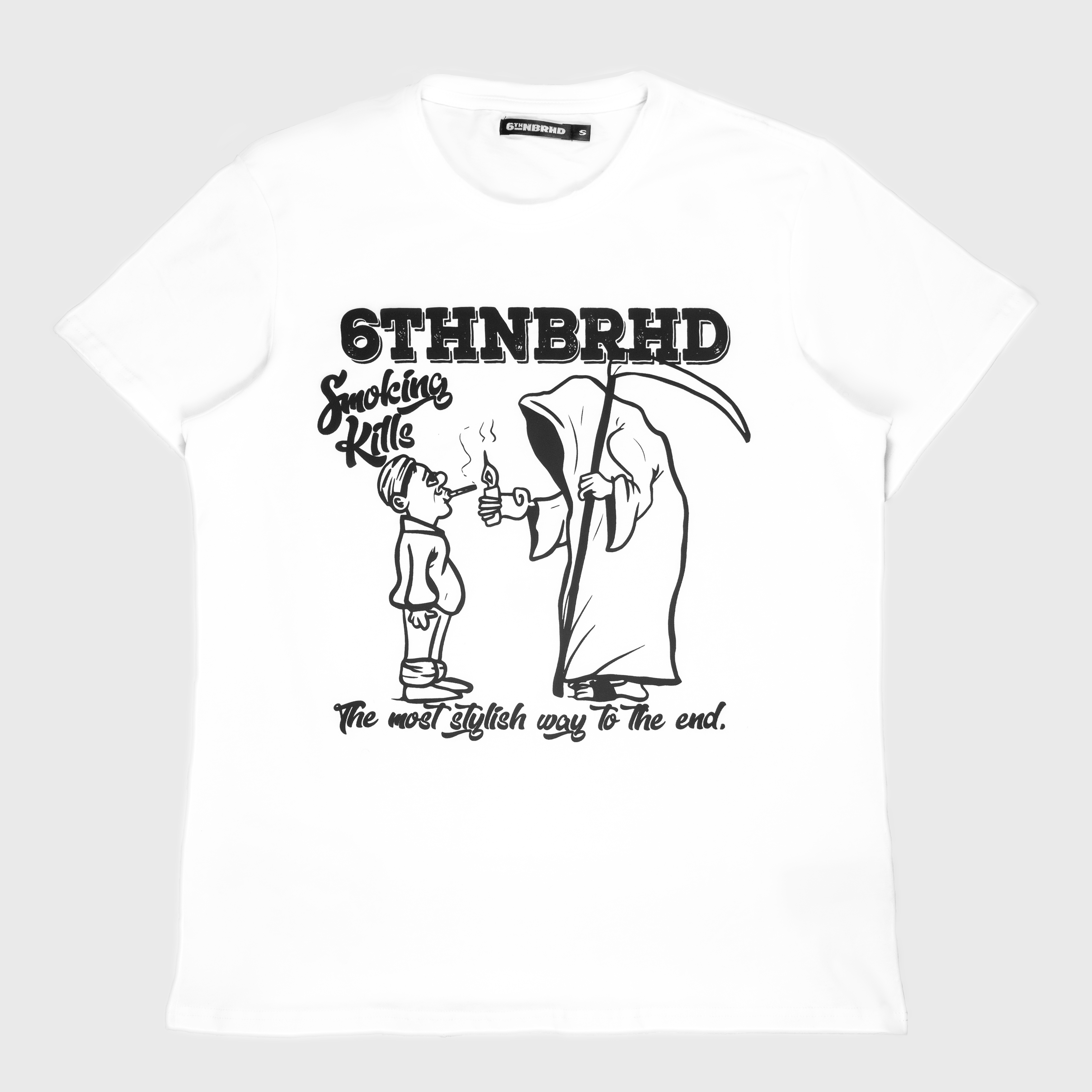6Th Nbrhd No Smokes Men's T-Shirt - White