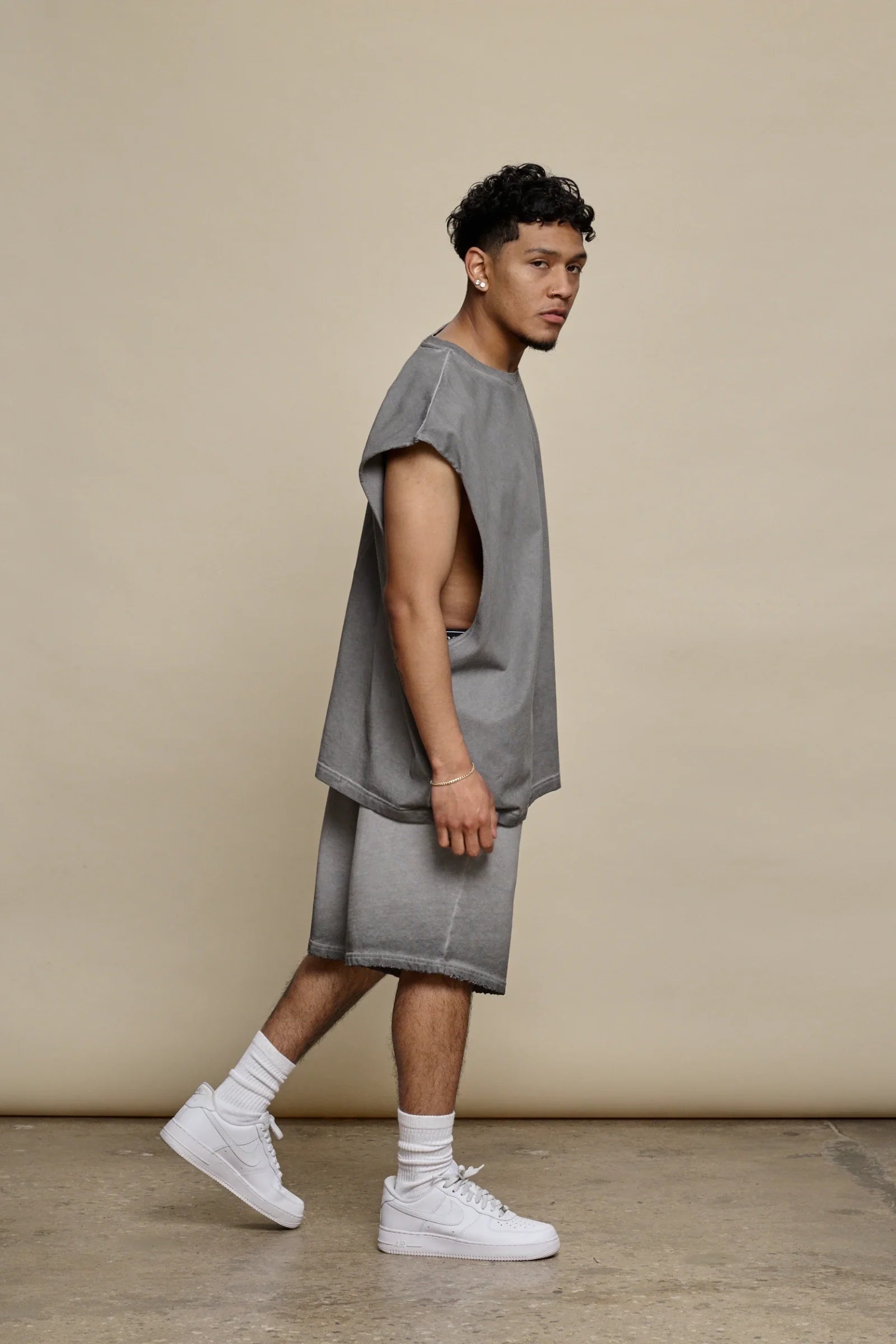 Silnt Chptrs Logo Shorts - Raw Cut Hem