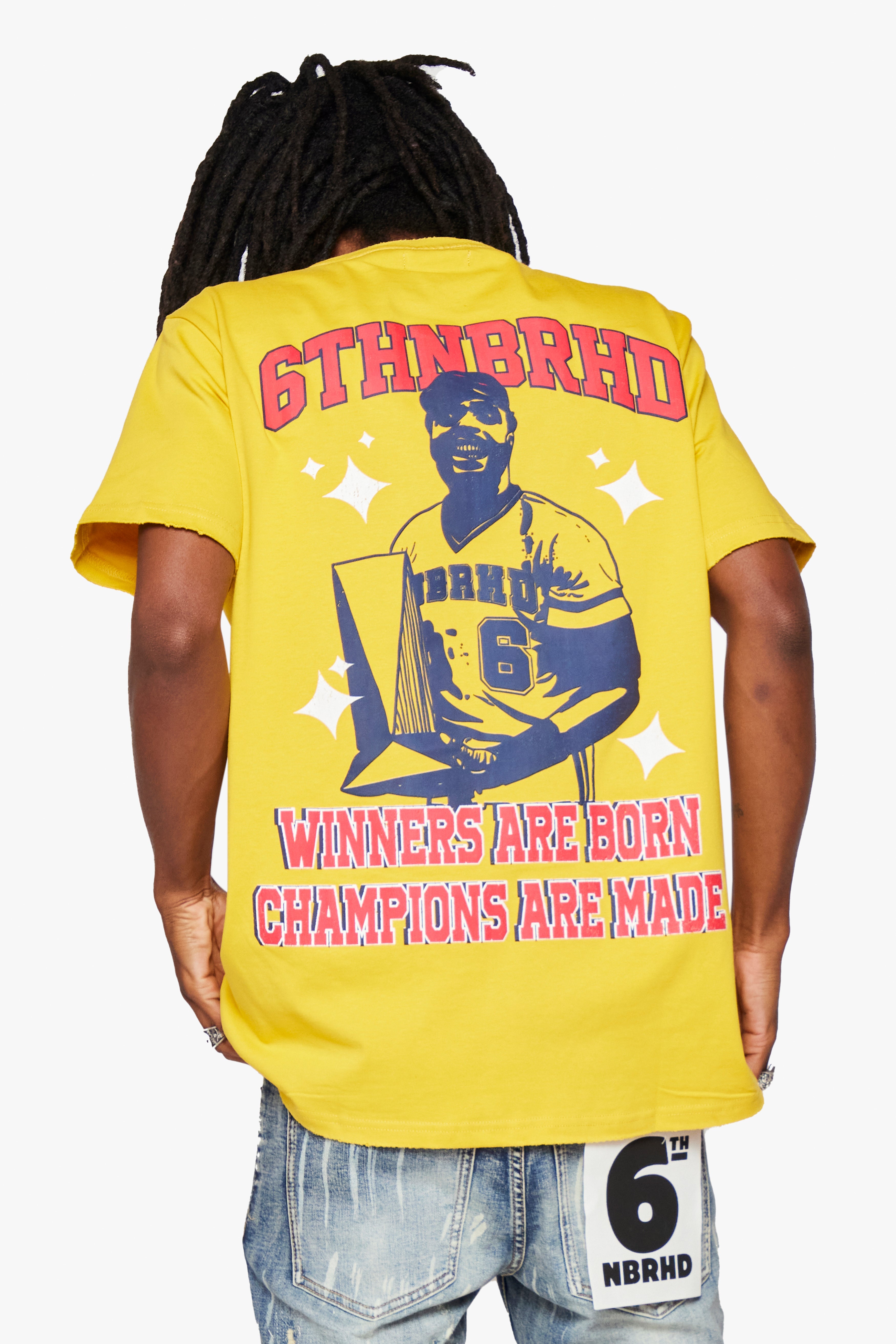 6Th Nbrhd Homerun Men's T-Shirt - Yellow