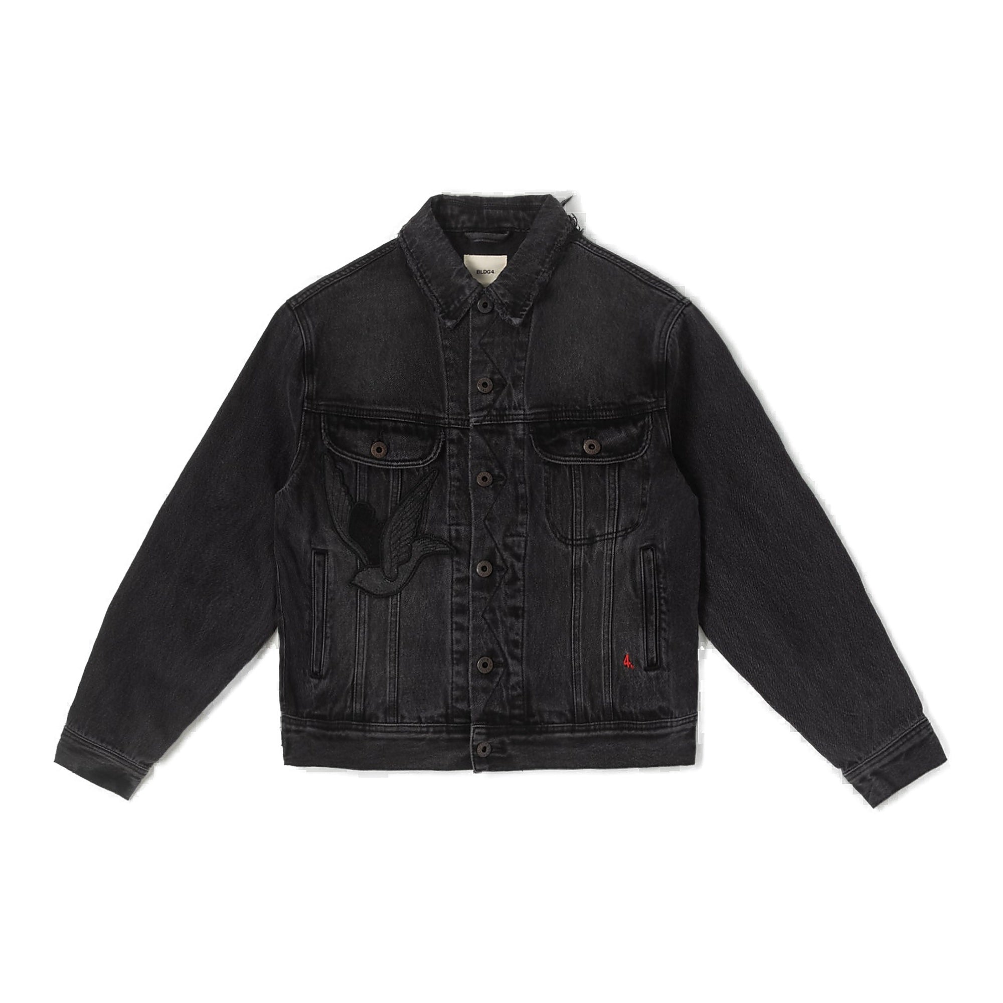 Bldg4 Black Trucker Jacket