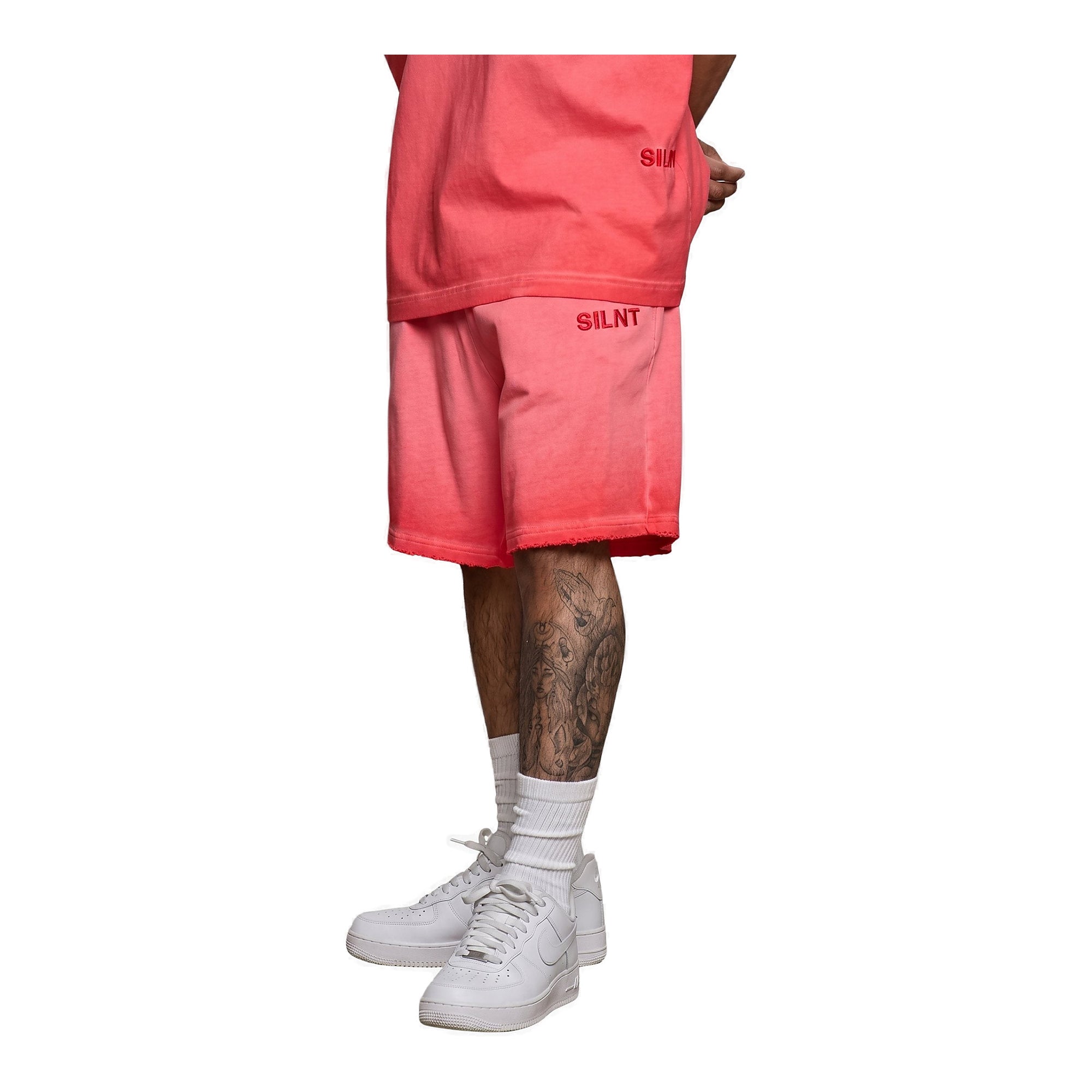 Silnt Chptrs Raw Hem Shorts - Vintage Wash
