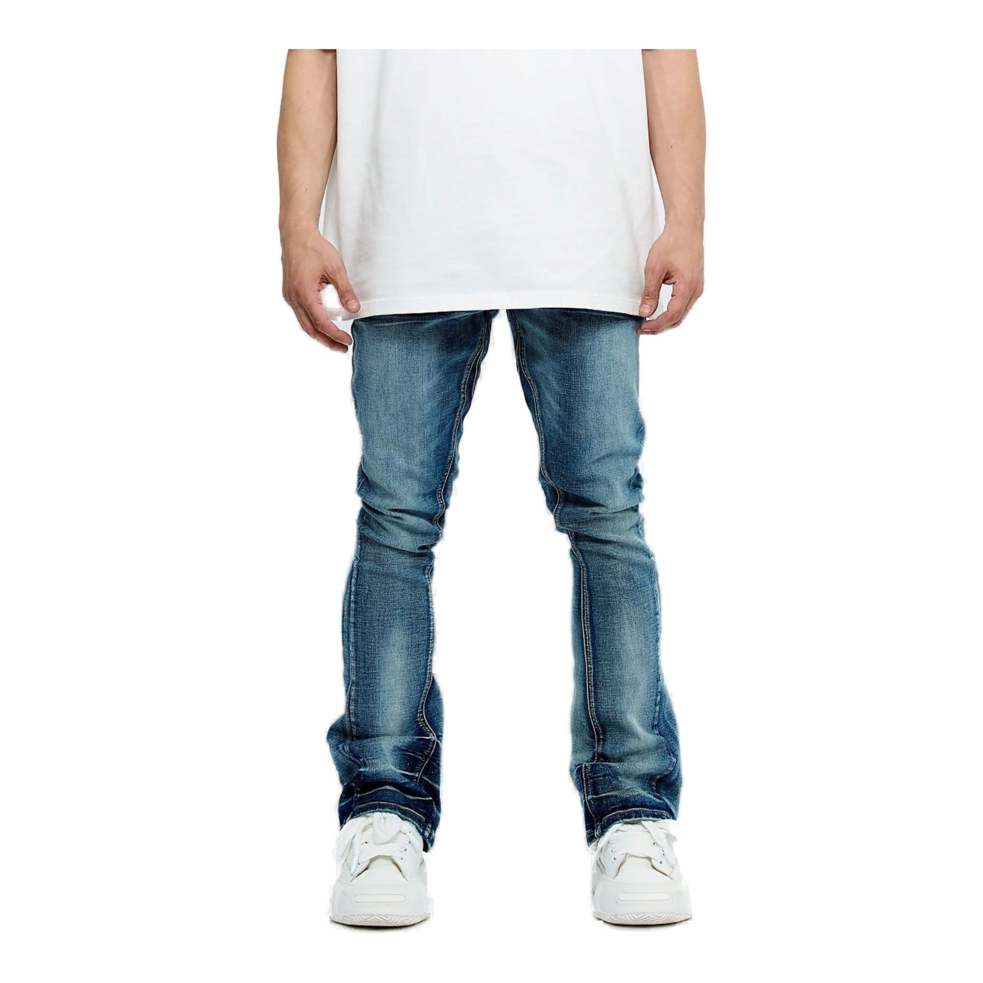 Valabasas Mr. Stacked Medium Wash Men's Jeans - Blue Wash