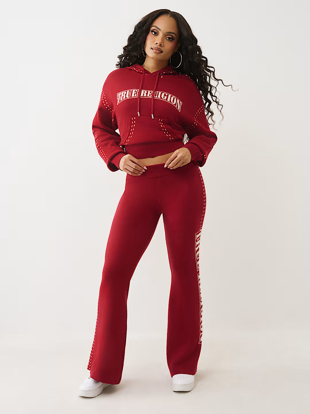 True Religion Hoodie for Women - Red