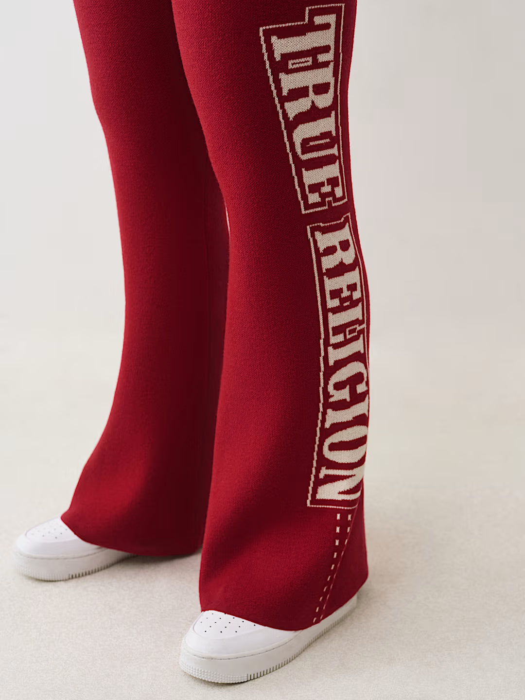 True Religion Jacquard Relaxed Sweatpants Women - Red