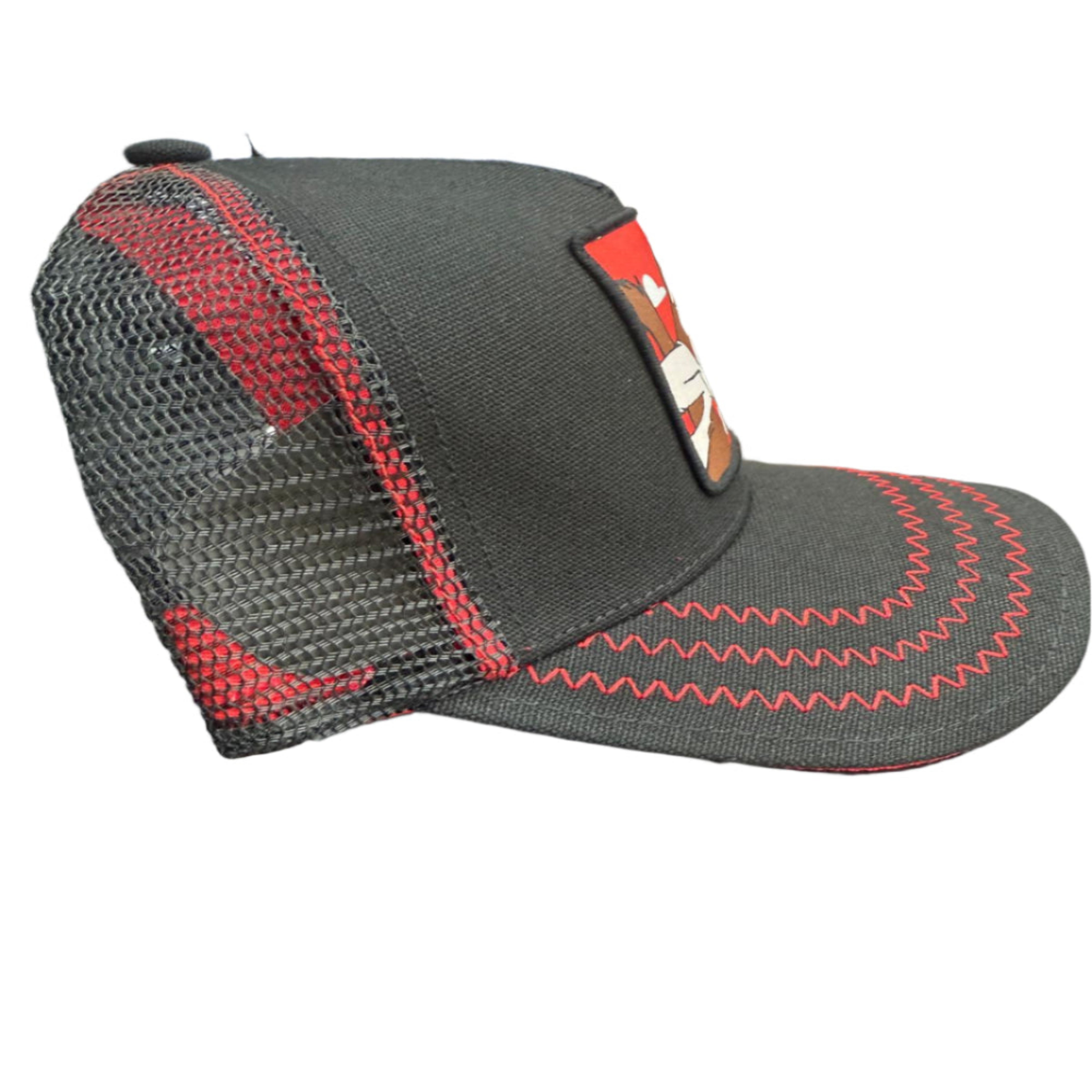 Gold Star Coyote Trucker Hat - Black