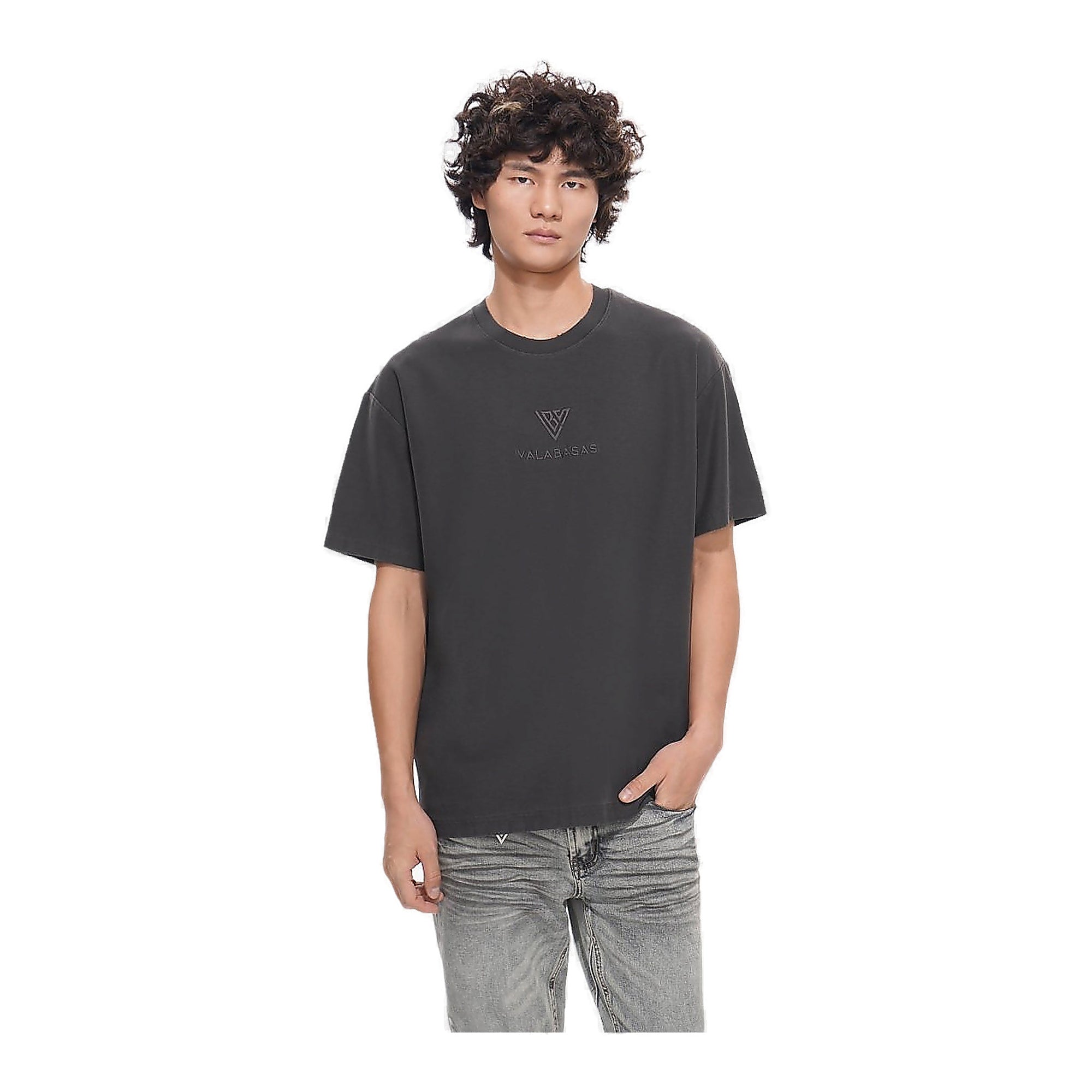 Valabasas Logo T-Shirt - Relaxed Fit Grey
