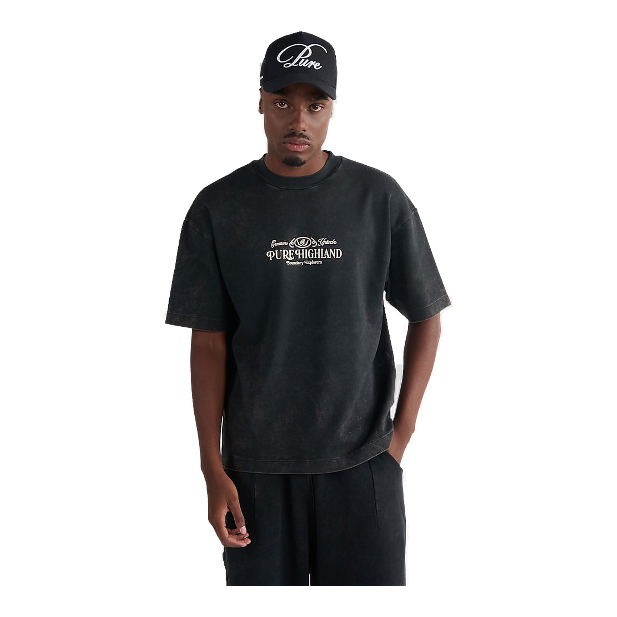 Pure Highland Landscape Men's T-Shirt - Black