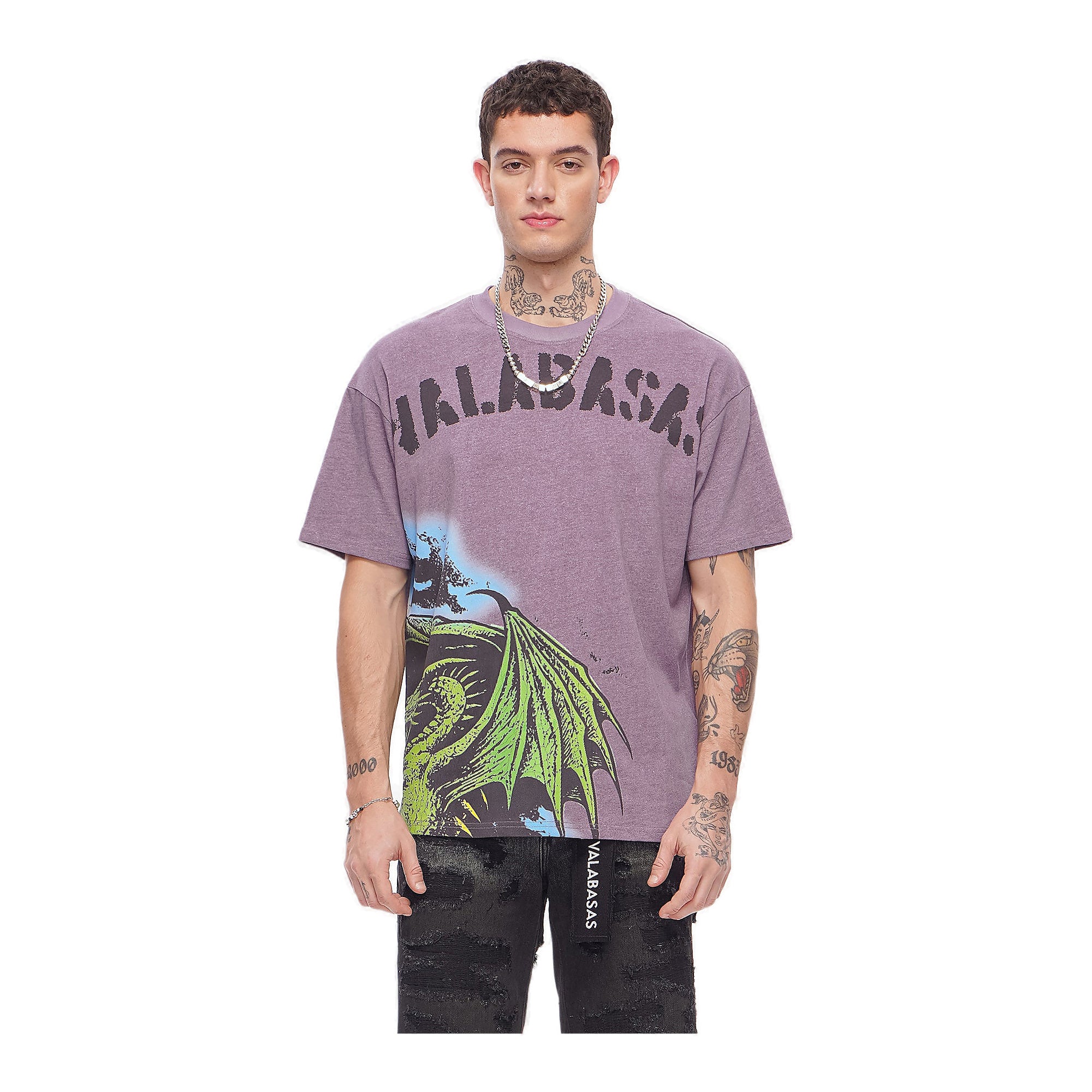 Valabasas Winged Dragon Tee - Graphic Purple