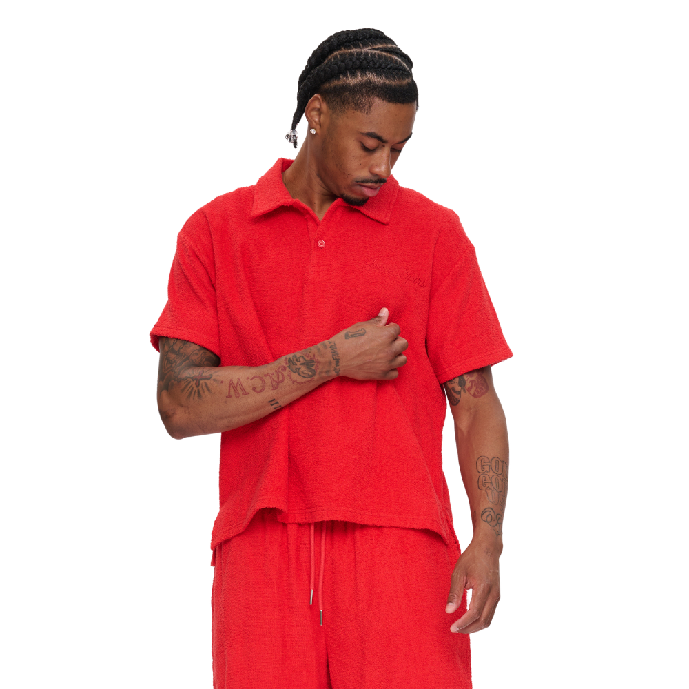 Silnt Chptrs Relevant Polo Shirt - Terry Cloth