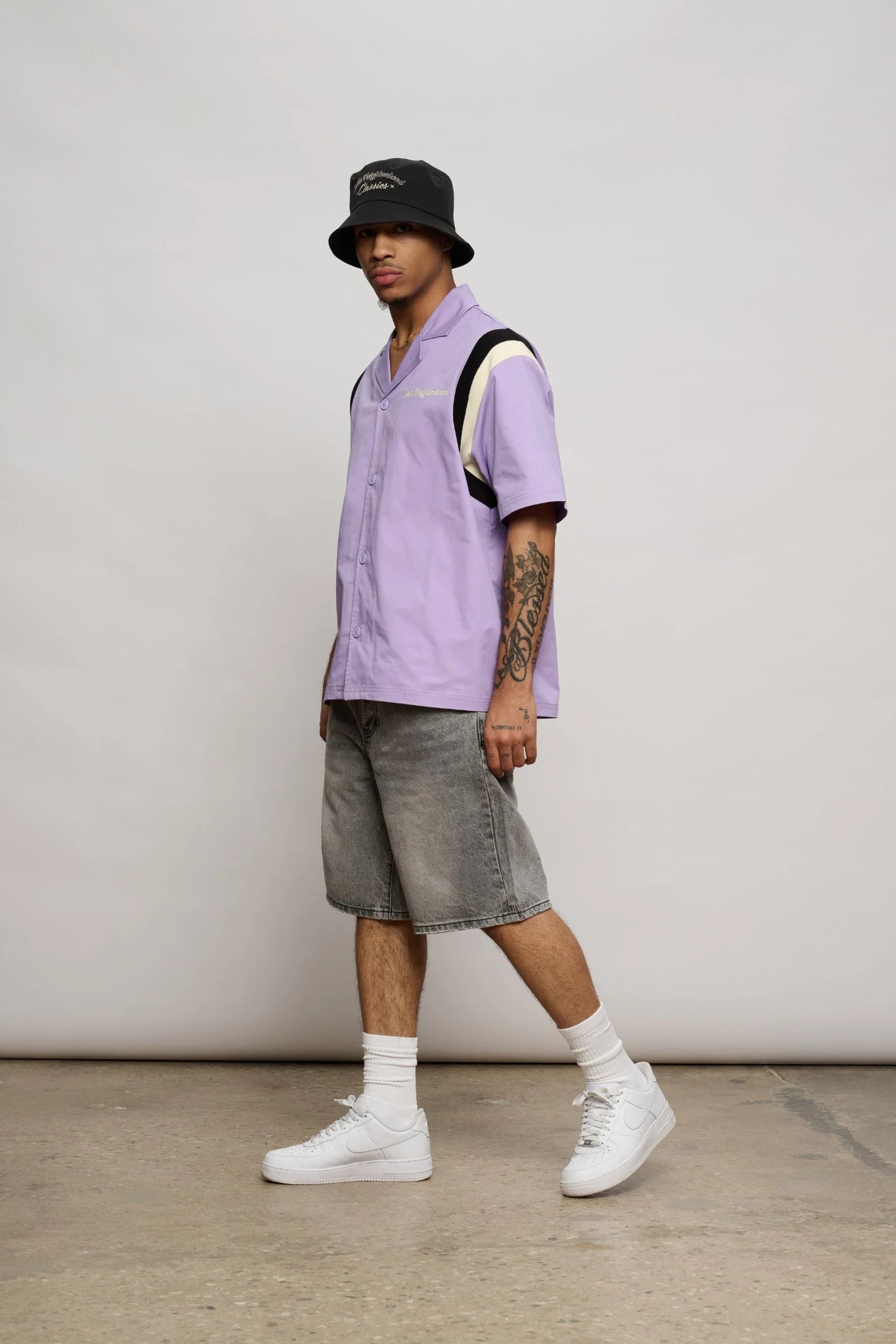 6Th Nbrhd Shoulder Stripe Shirt - Boxy Fit
