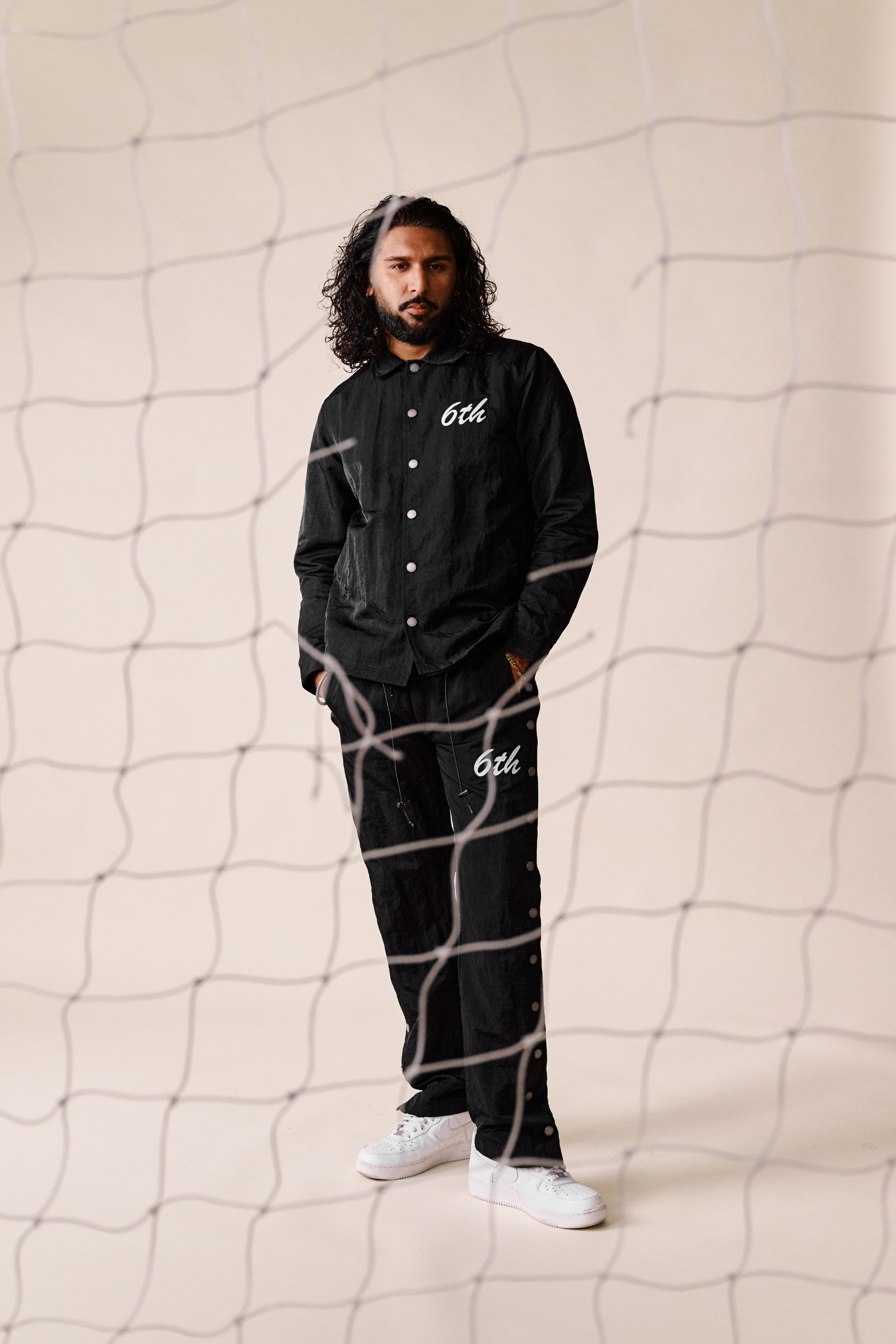 6Th Nbrhd Logo Jacket - Mesh Lining