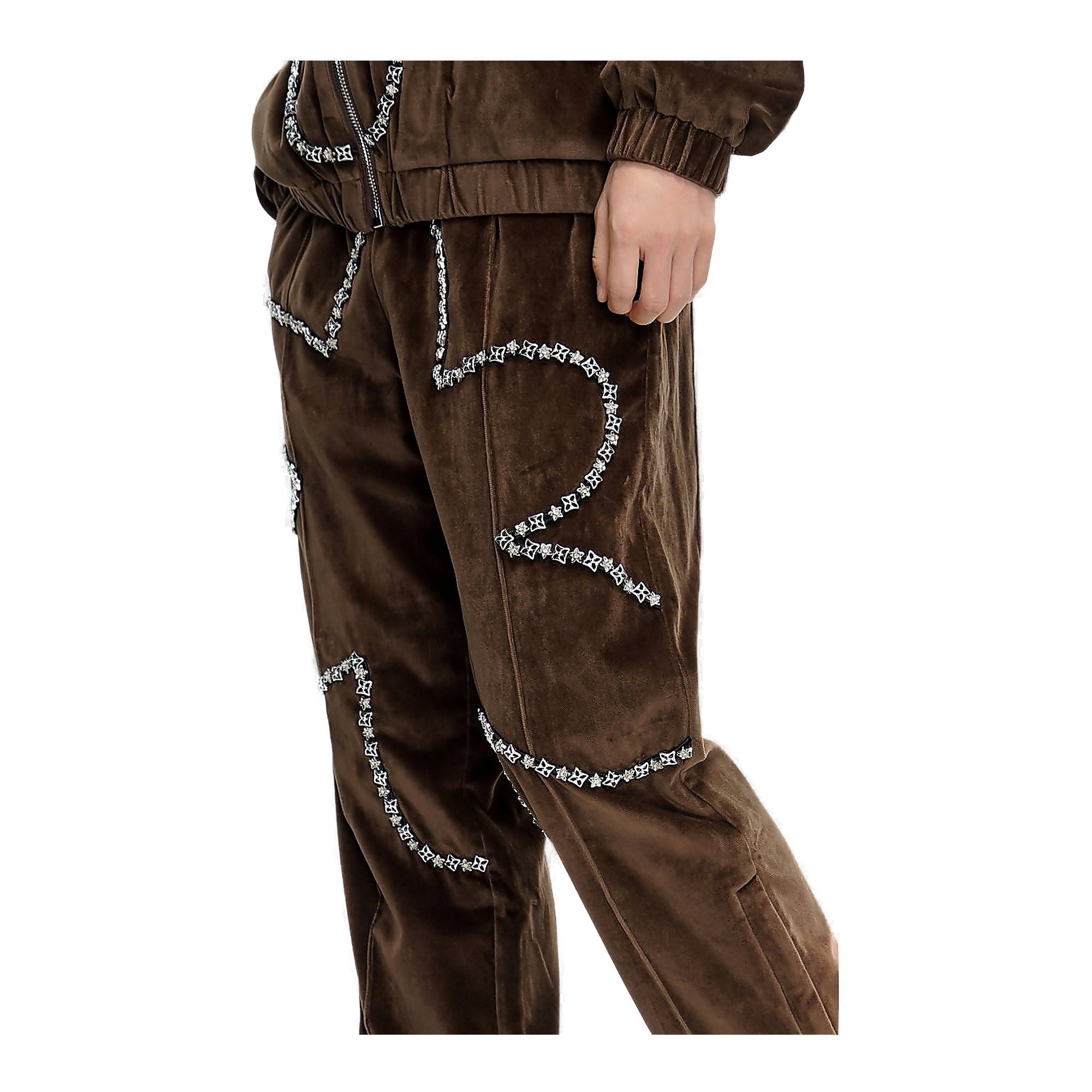 Valabasas Dahlia Velour Pants - Brown