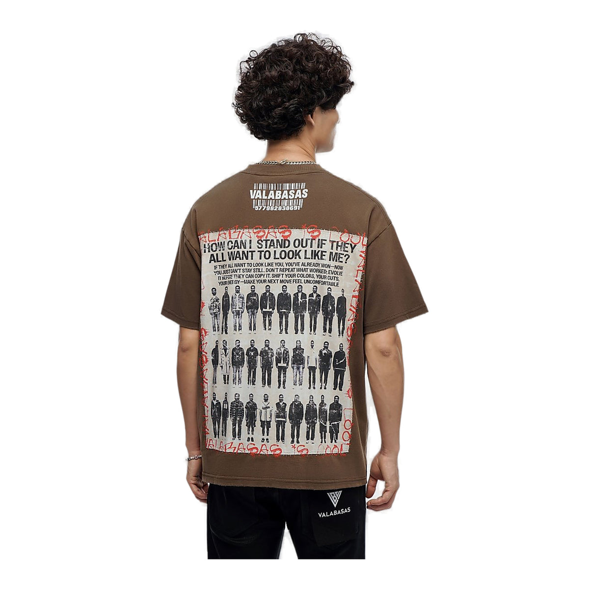 Valabasas Standout T-Shirt - Oversized Graphic Brown
