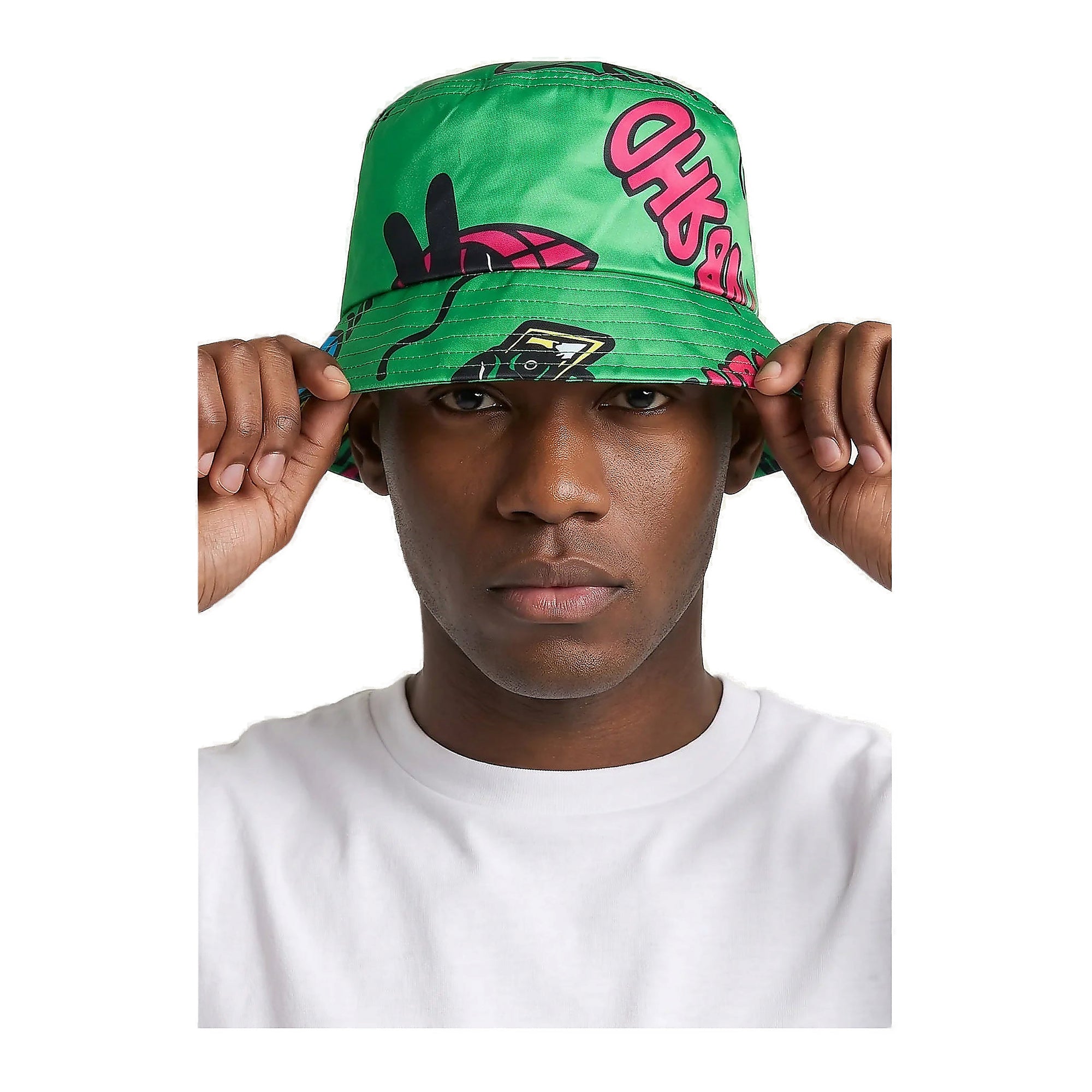 6th Nbrhd Graphic Bucket Hat - Bold Print Green