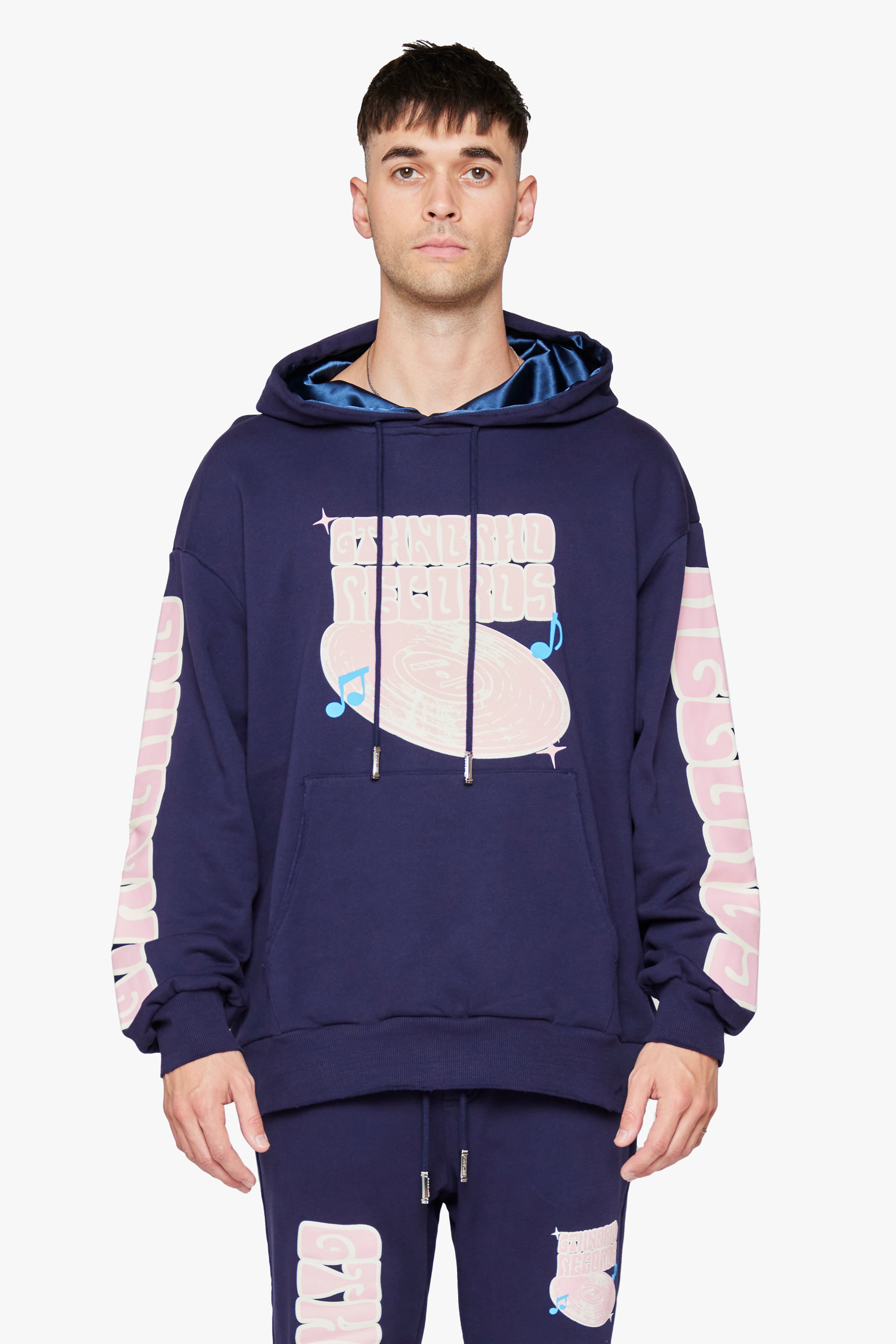 6Th Nbrhd Radio Men's Hoodie - Navy