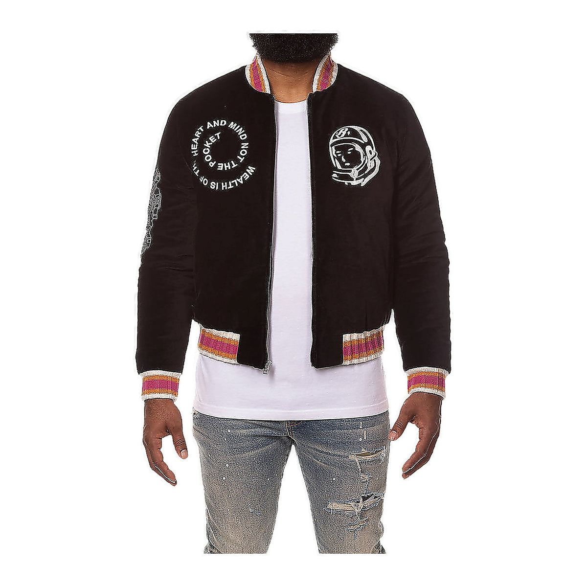Billionaire Boys Club Bb Wealth Bomber Jacket - Velour Black