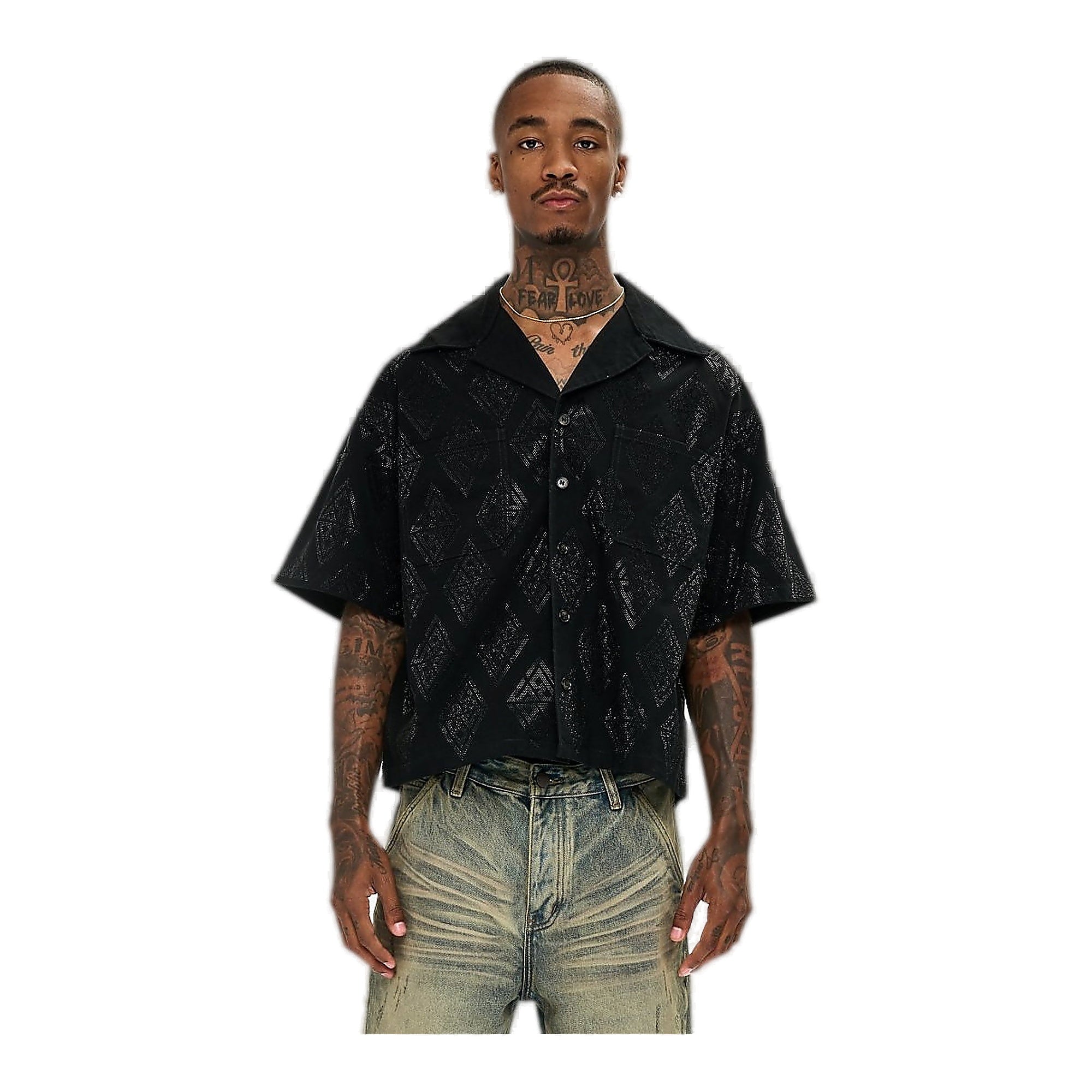 Valabasas Uplift Button Down Men's Shirt - Black