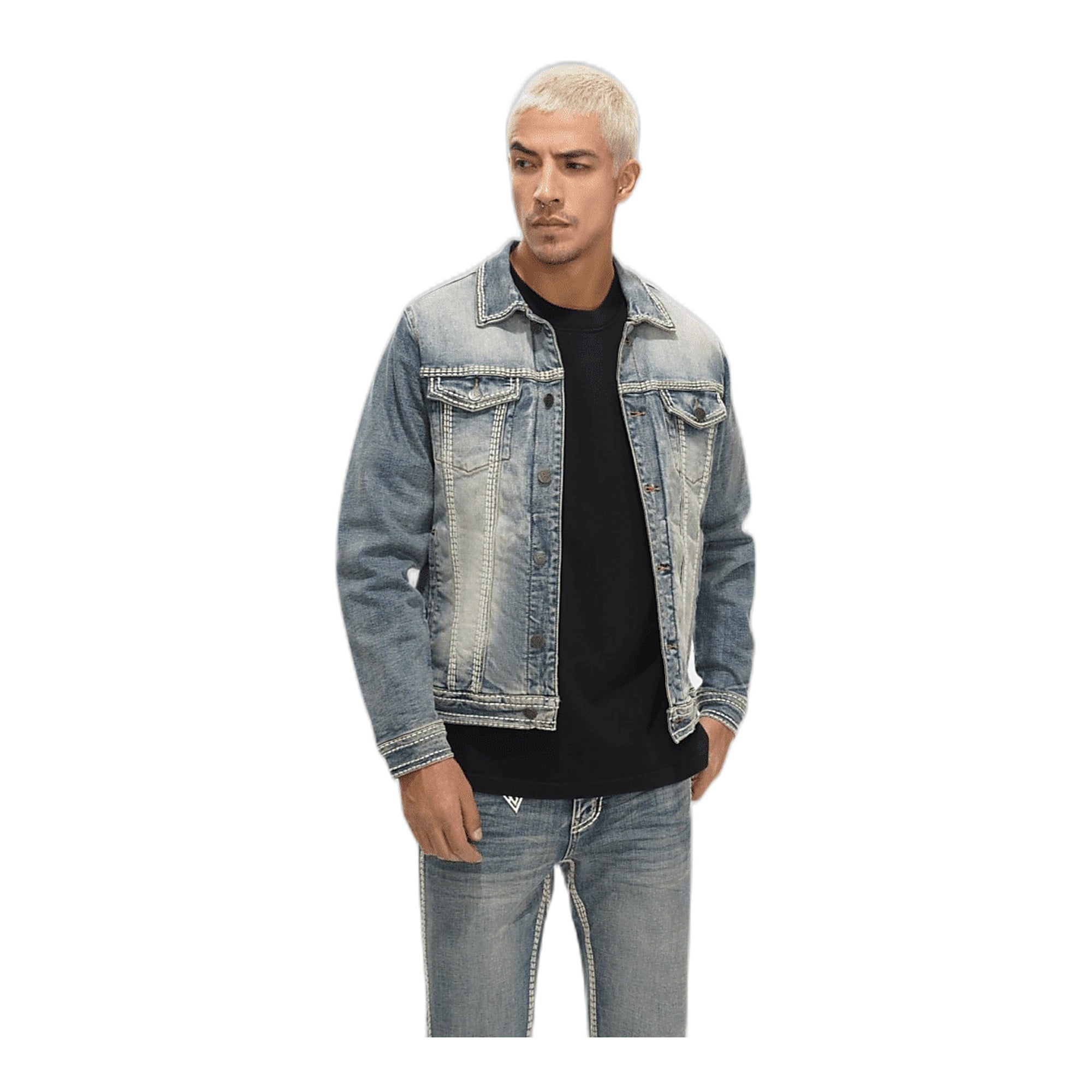 Valabasas Treasury Men's Denim Jacket - Light Wash