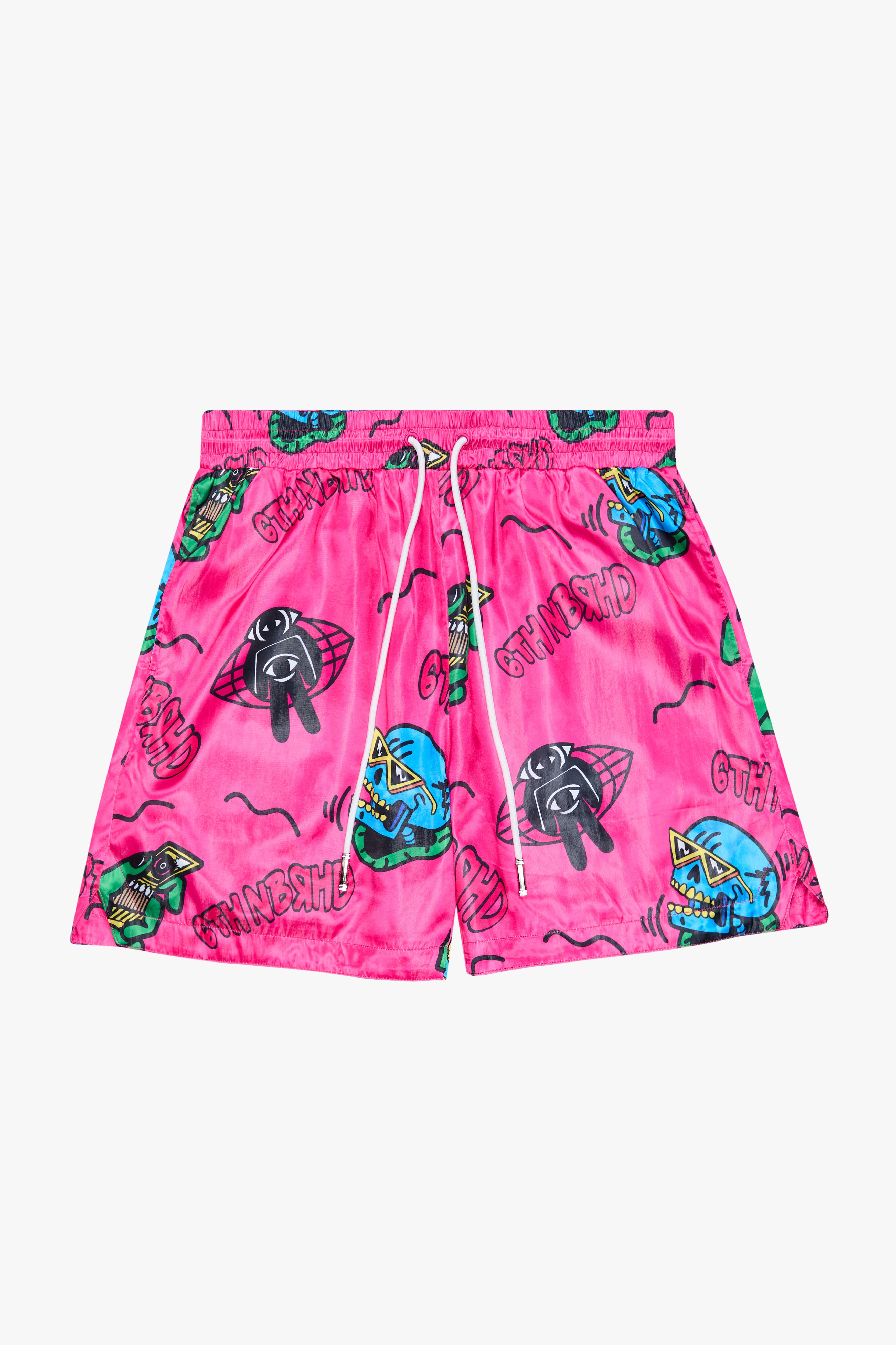 6Th Nbrhd Paint Men's Shorts - Pink