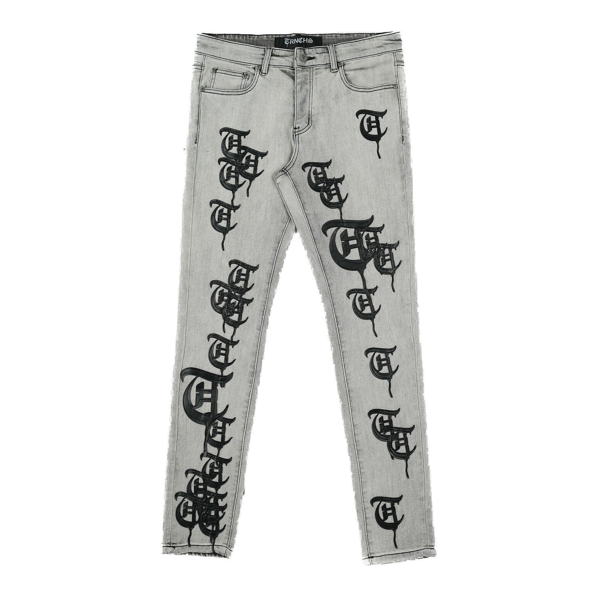 Trnchs Kalib Light Grey Wash Denim