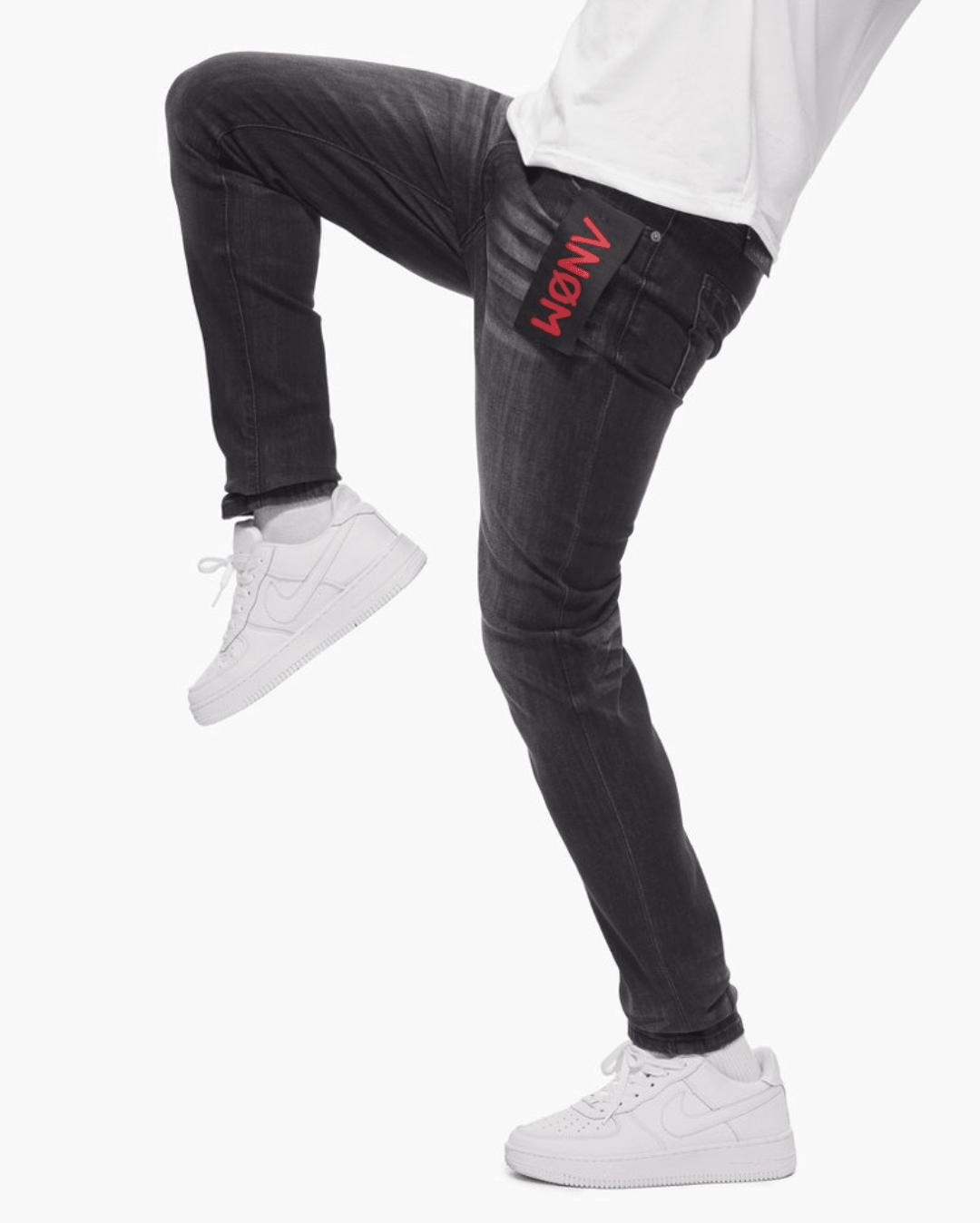 Men's 360 Skinny Black Wash Jeans
