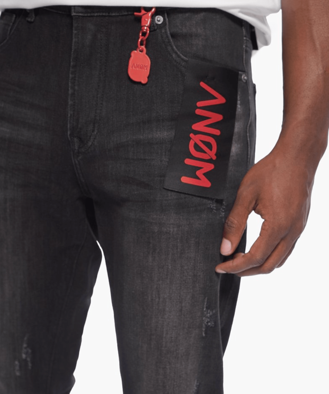 Men's 360 Skinny  Vintage Black Jeans