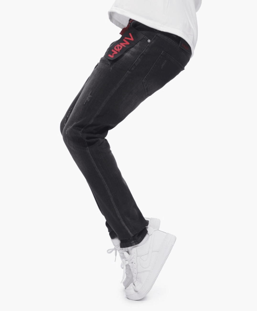 Men's 360 Skinny  Vintage Black Jeans