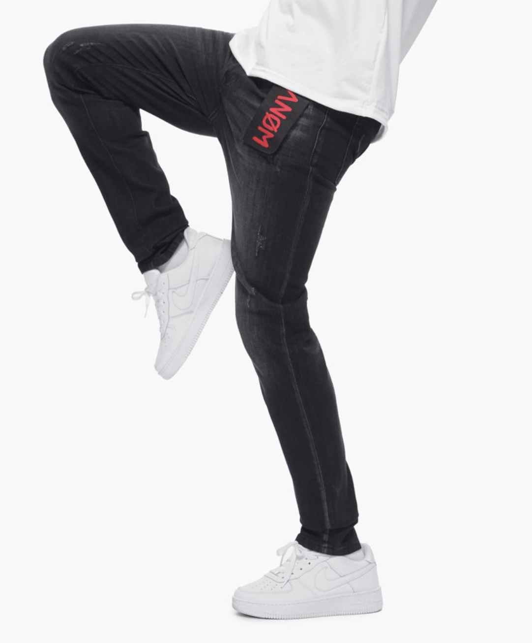Men's 360 Skinny  Vintage Black Jeans
