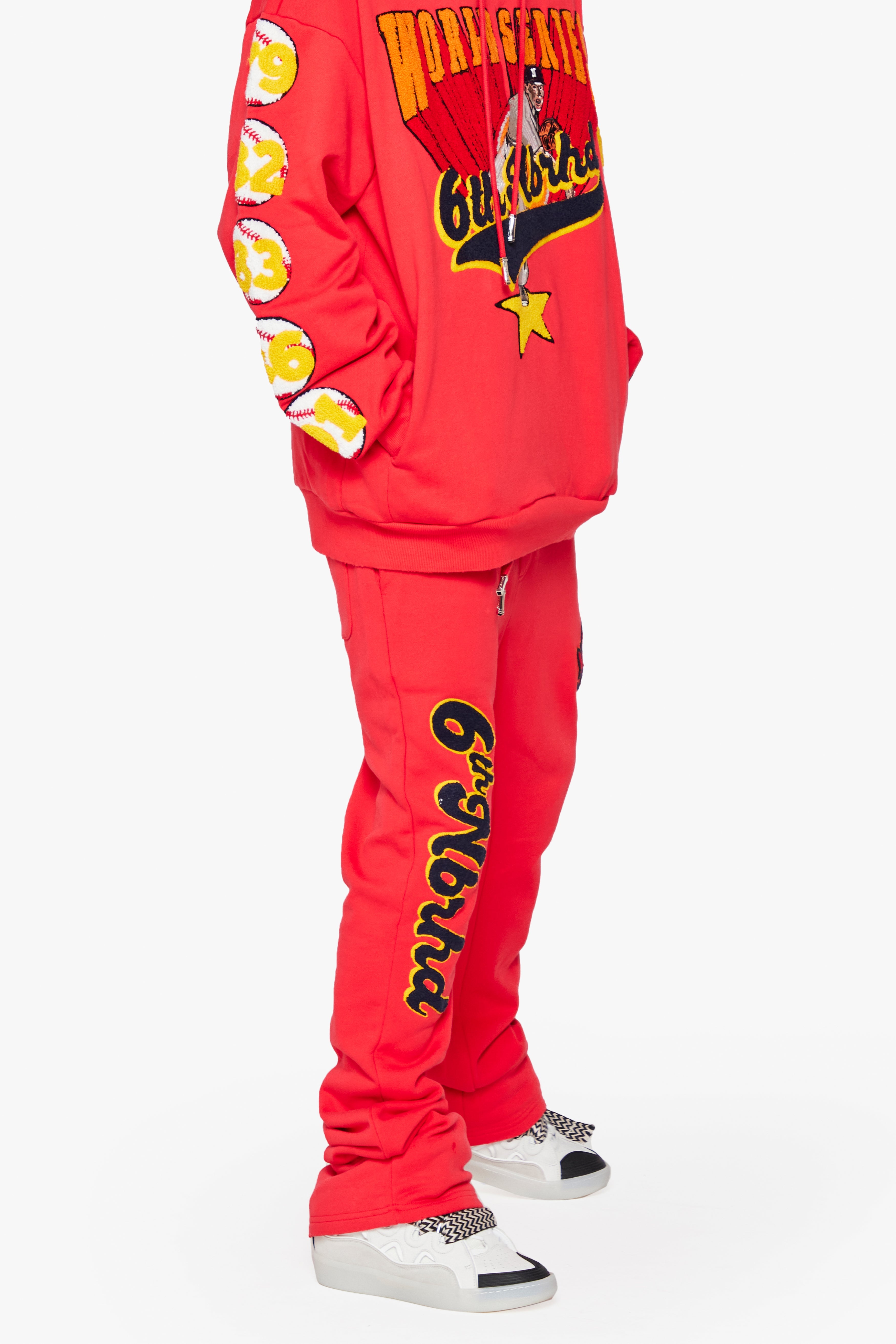 6Th Nbrhd Champs Men's Sweatpants - Red