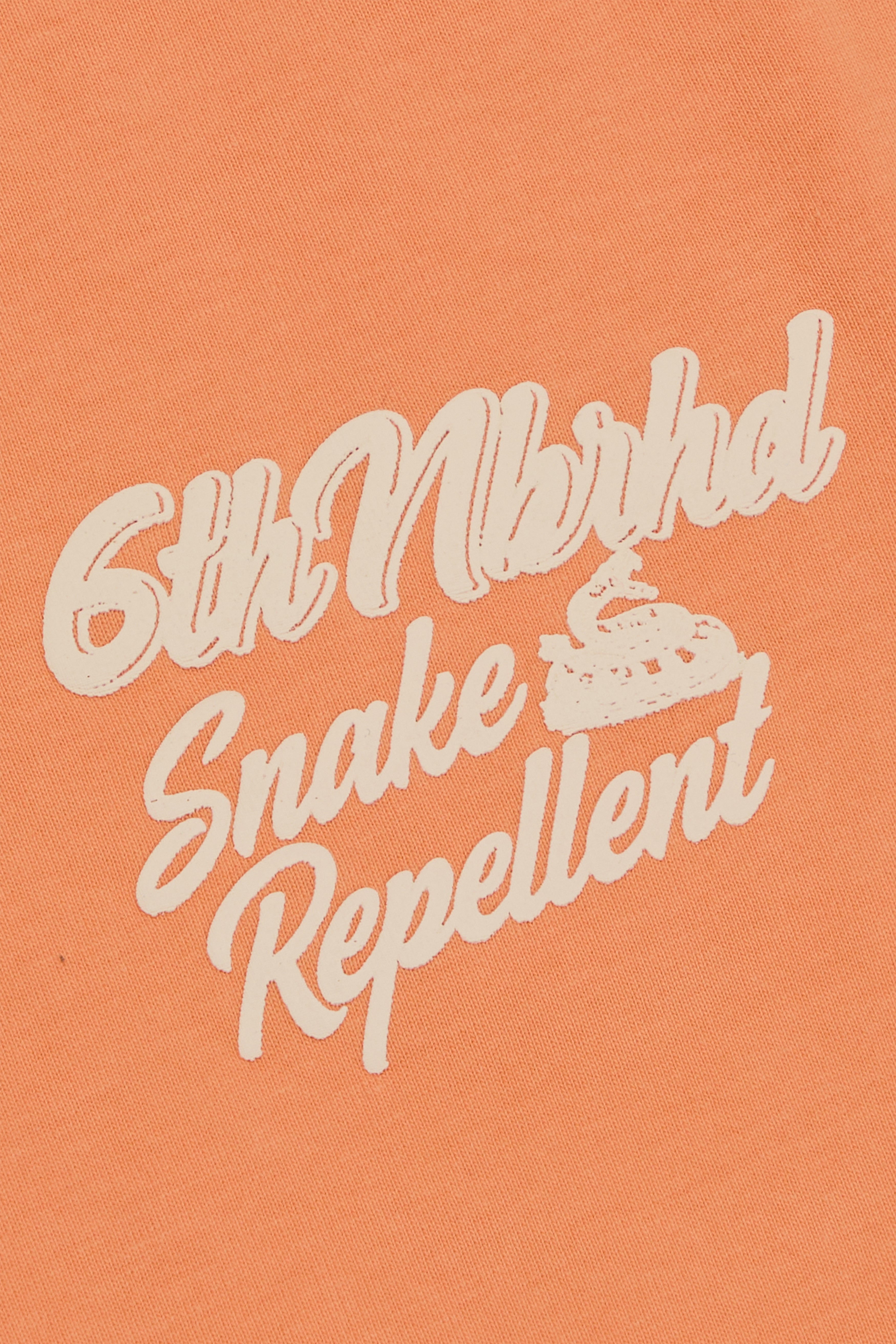 6Th Nbrhd Snake Repellent T-Shirt - Orange