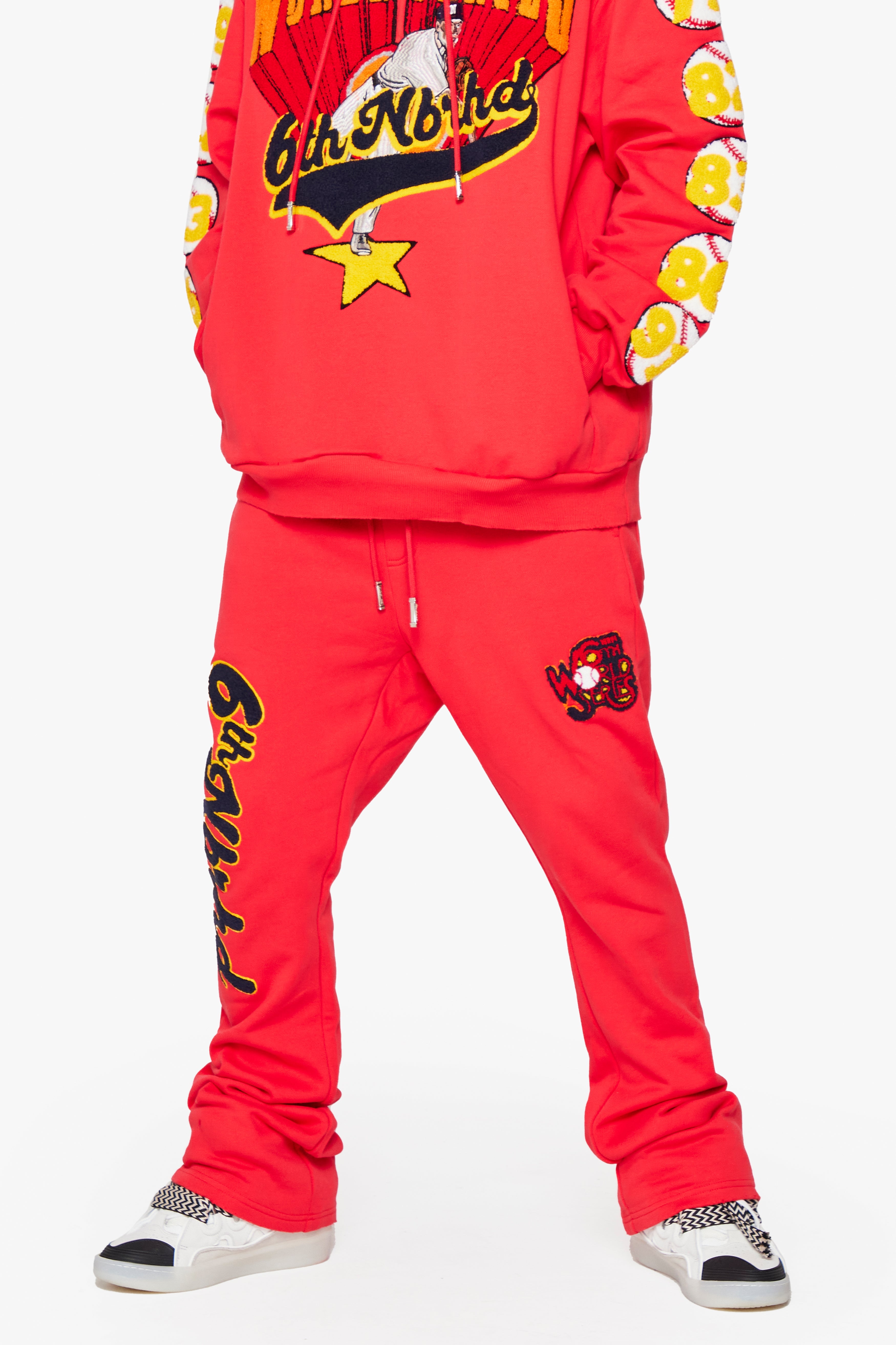 6Th Nbrhd Champs Men's Sweatpants - Red