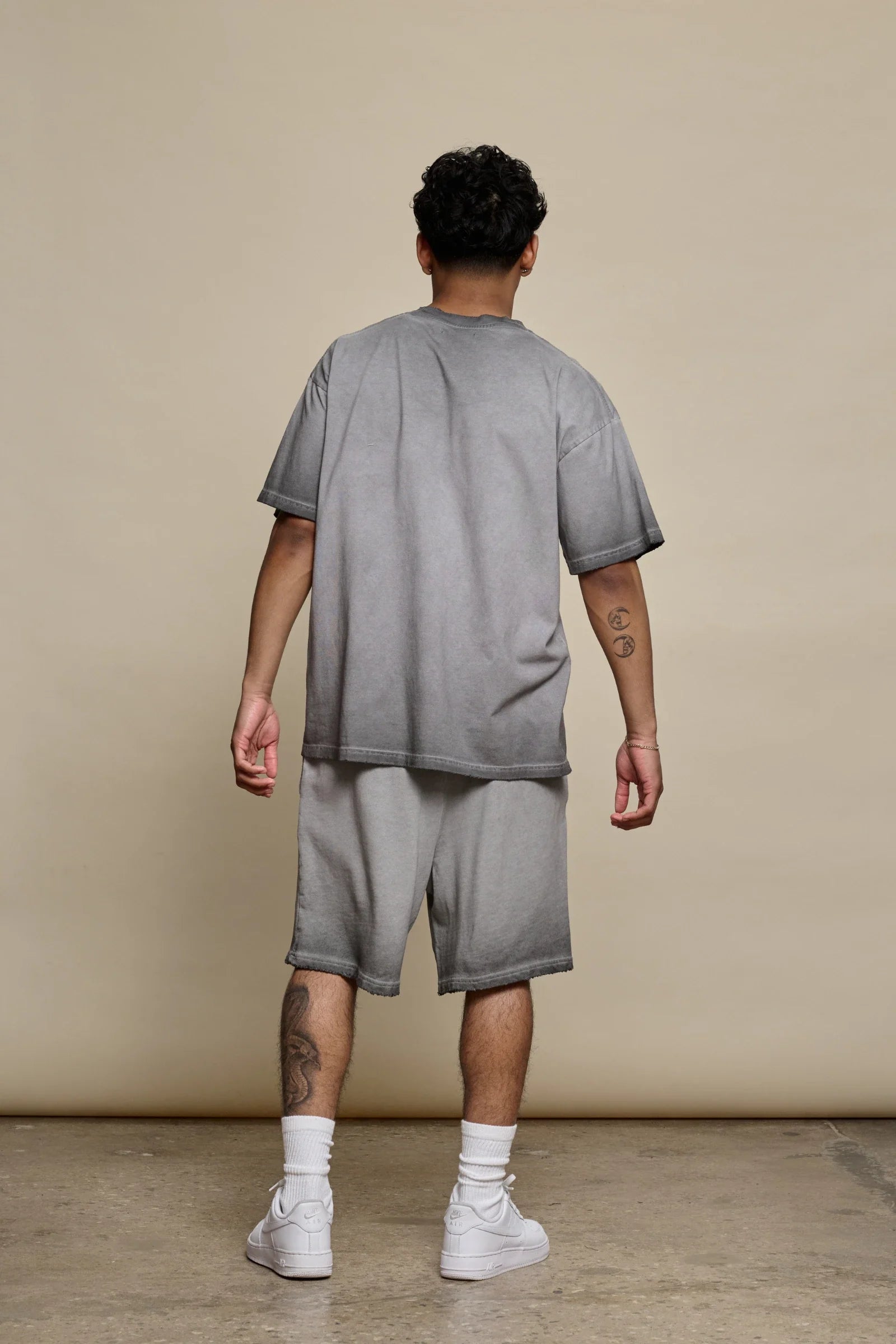 Silnt Chptrs Logo Shorts - Raw Cut Hem