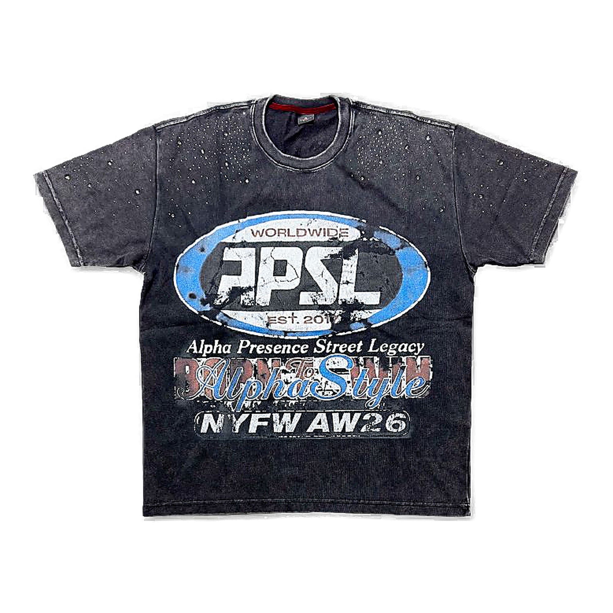 Alpha Style Worldwide Tee - Distressed