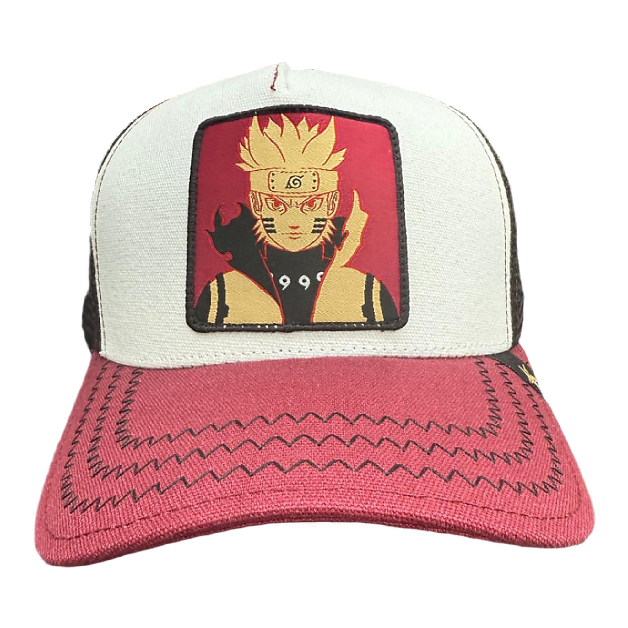 Gold Star Naruto Trucker Hat - Red