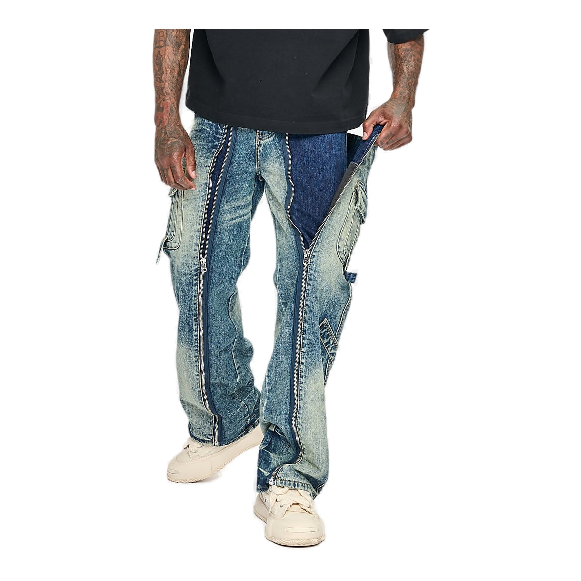 Valabasas Cargo Jeans - Zipper Detail