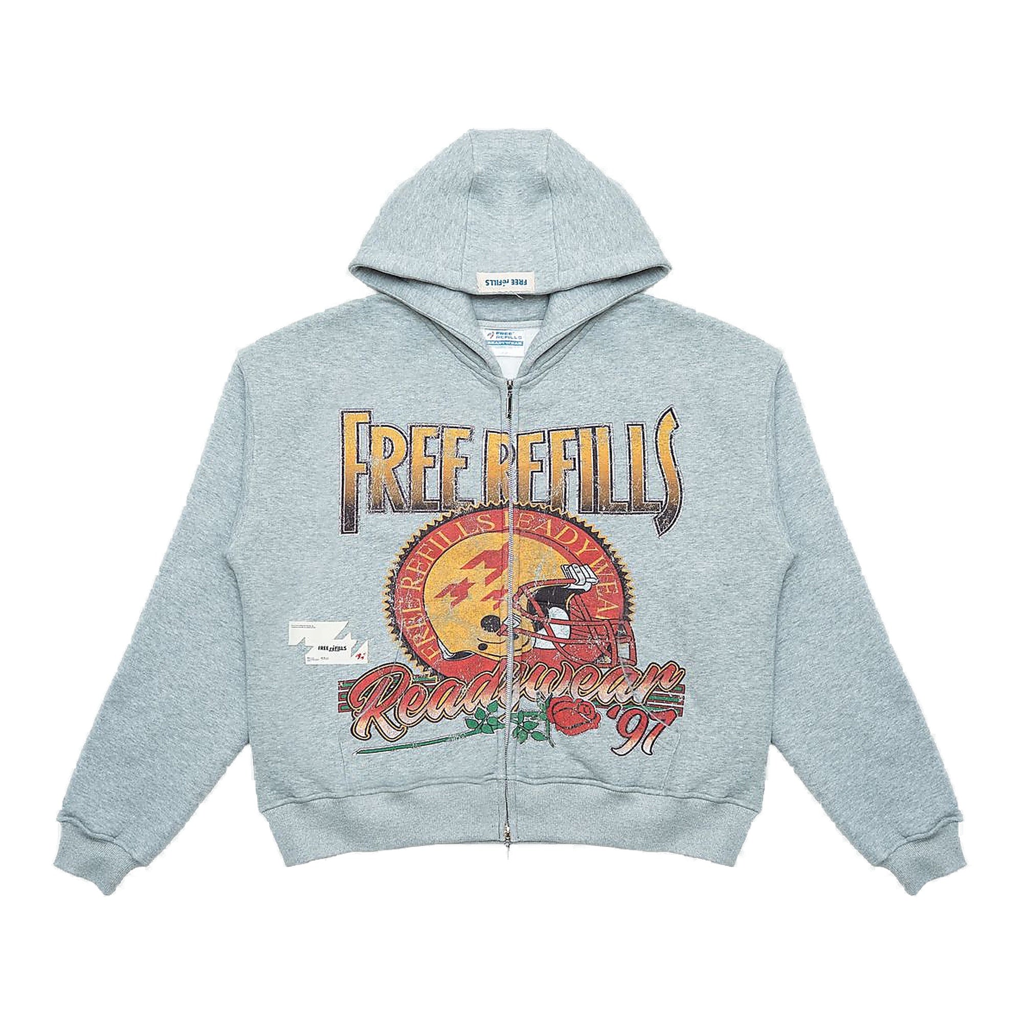 Free Refills Rose Bowl Hoodie - Gray