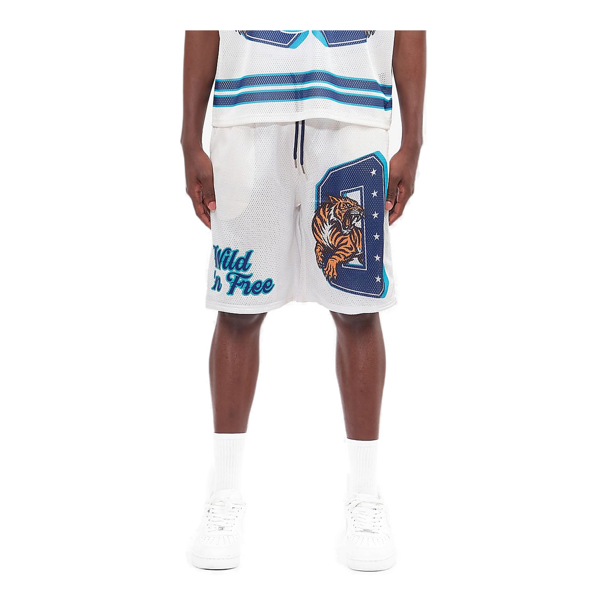 Copper Rivet Tiger Shorts - Mesh