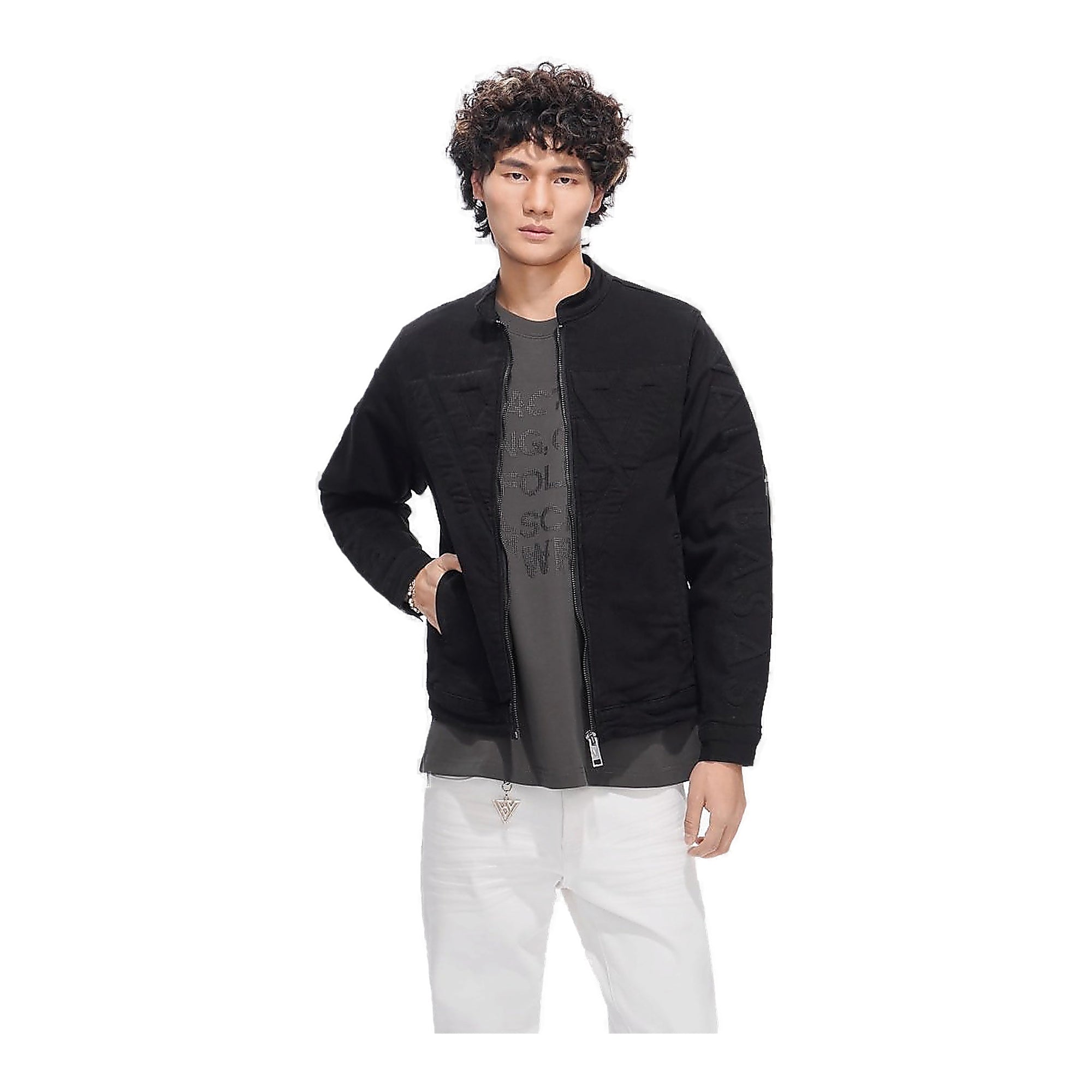 Valabasas Harley Trucker Jacket - Oversized Fit Jet Black