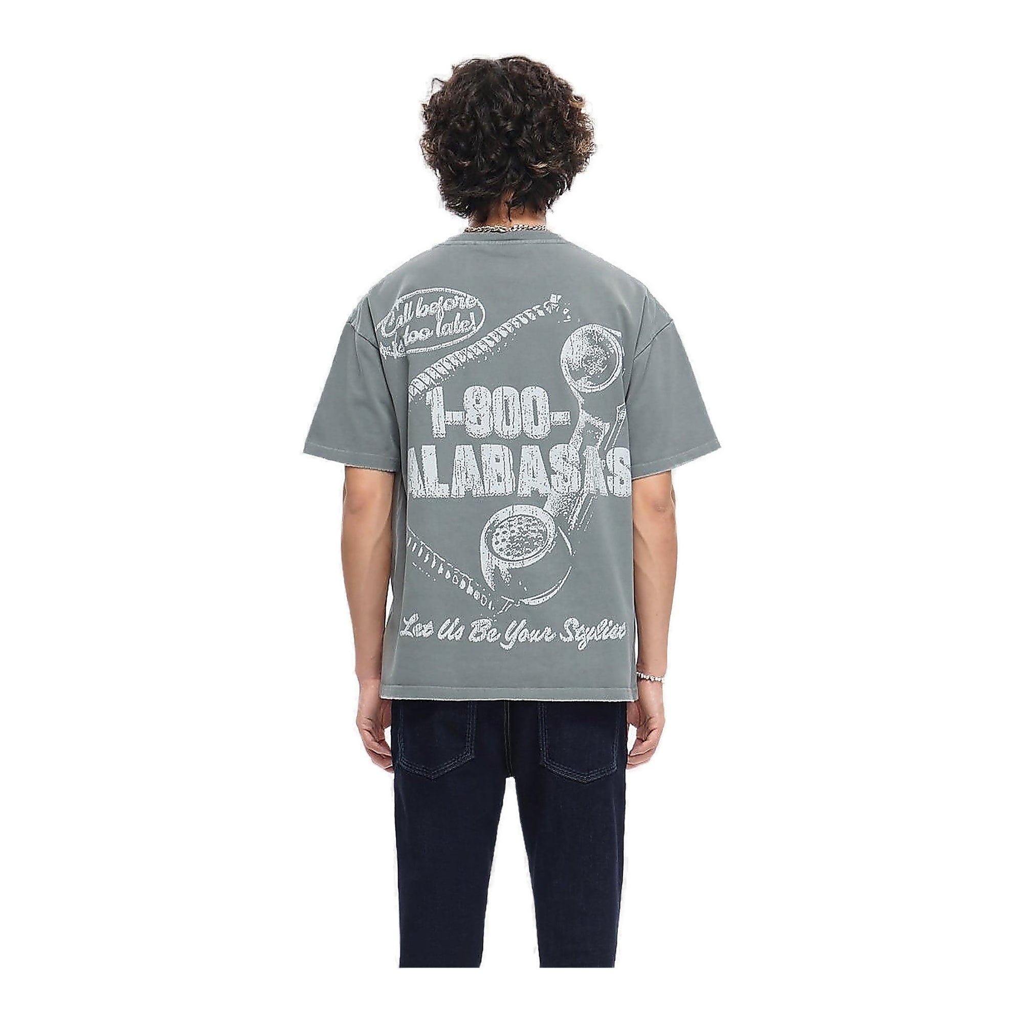 Valabasas 1-800 Tee T-Shirt - Oversized Fit Green