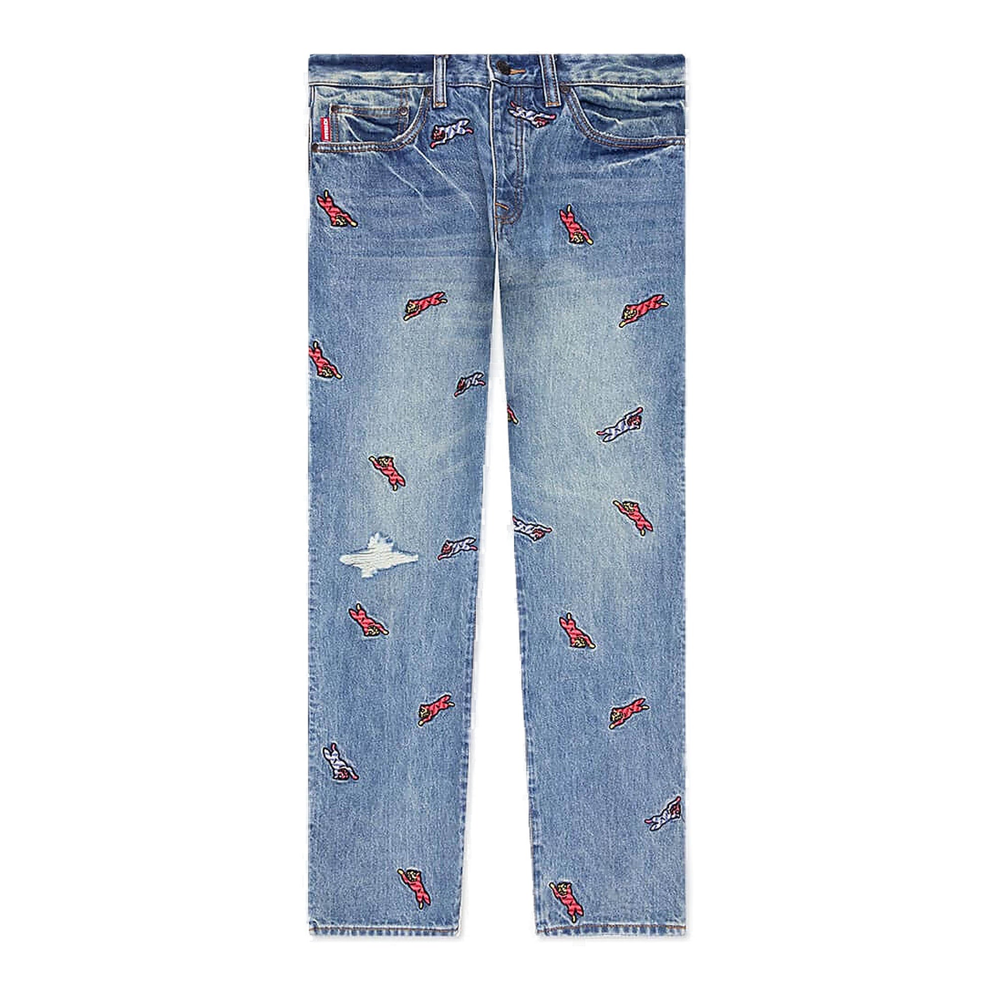 Ice Cream Strawberry Fit Jeans - Light Blue