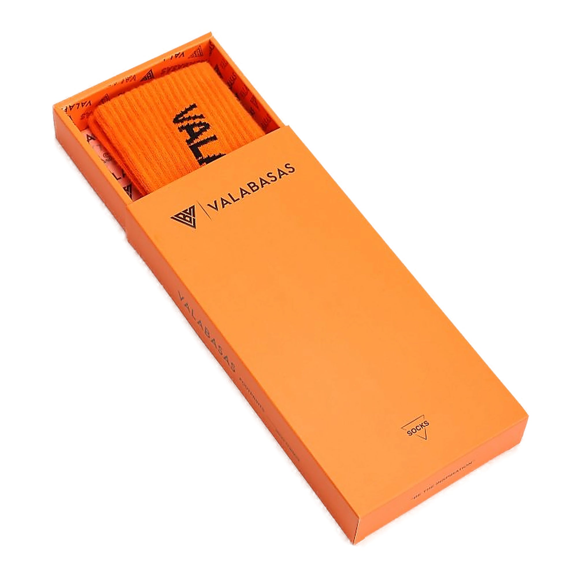 Valabasas Footprint Men's Socks - Orange