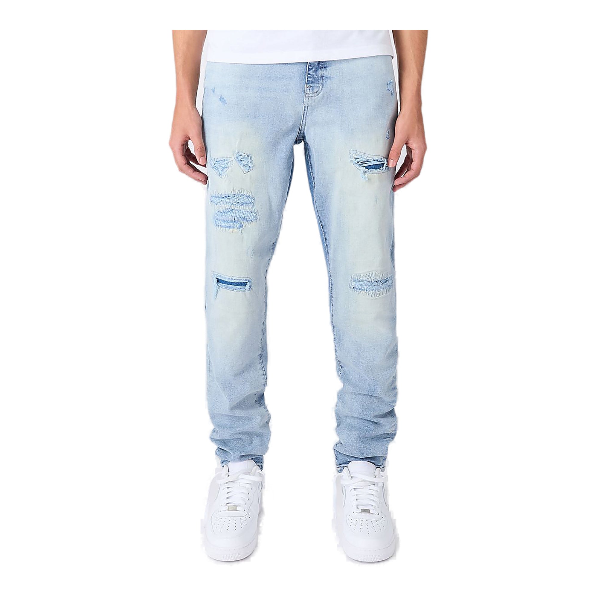 Reason Brand Ripped Jeans - Light Wash
