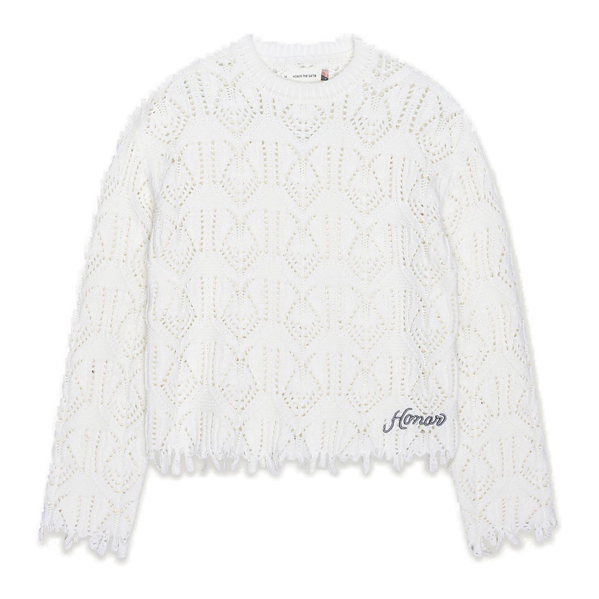 Honor The Gift Crochet Cable Sweater