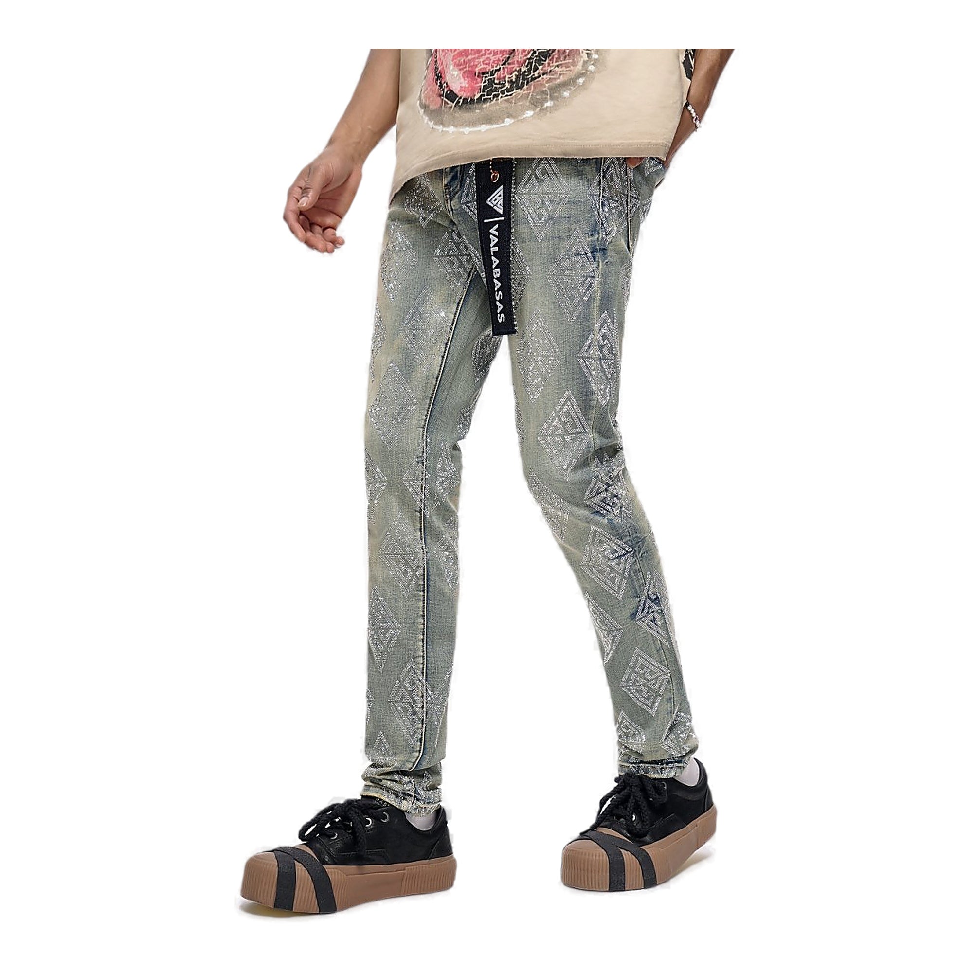 Valabasas Diamond Jeans - Vintage Wash