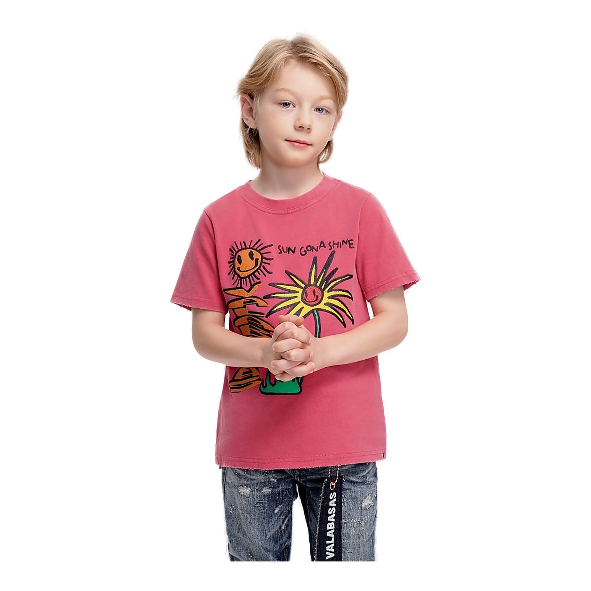 Valabasas Sun Will Shine Kids Tee - Red